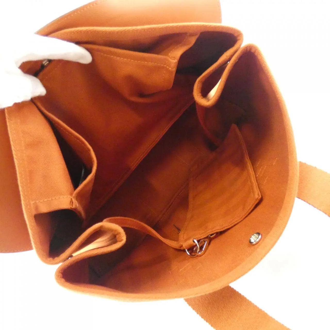 HERMES Valparaiso 200219M Handbag Black Rank A - Thumbnail 9