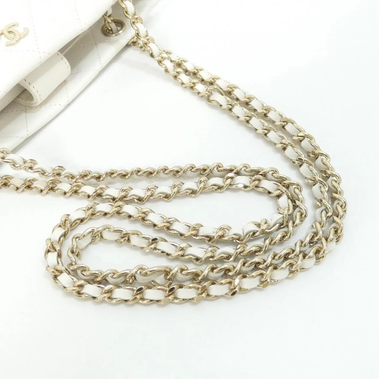 CHANEL Timeless Classic AP4423 Wallet Grained Calfskin White Grained Calfskin Rank A - Thumbnail 8