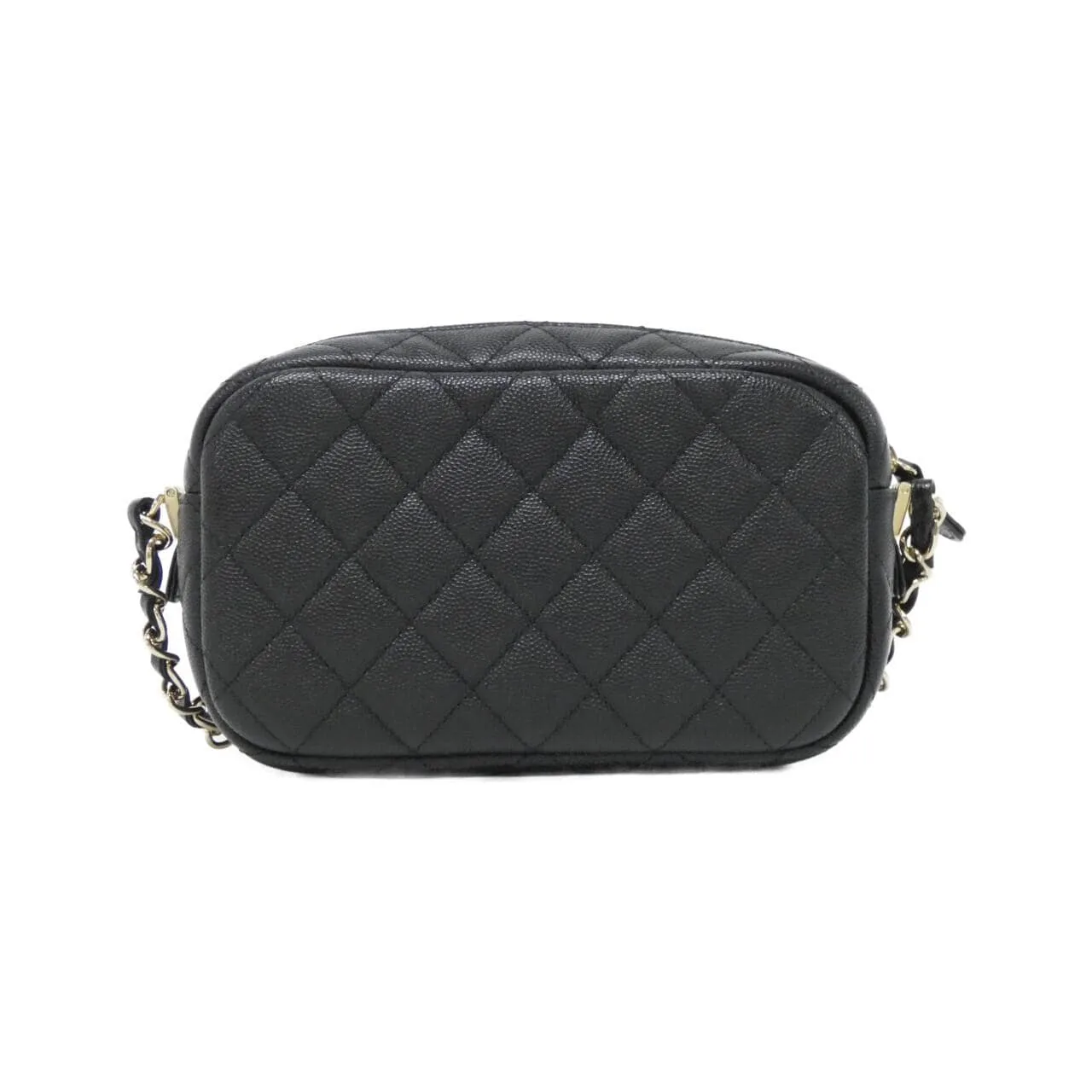 CHANEL 91796 Shoulder Grained Calfskin Black Grained Calfskin Rank A - Thumbnail 2