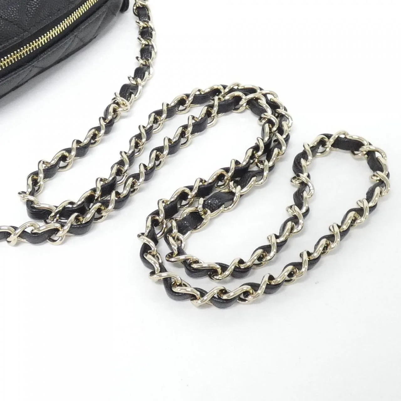 CHANEL 91796 Shoulder Grained Calfskin Black Grained Calfskin Rank A - Thumbnail 5