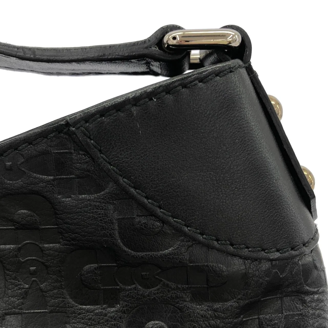 GUCCI 272386 BNH1N 肩背包 皮革 黑色 皮革 中古品A - 縮圖 3