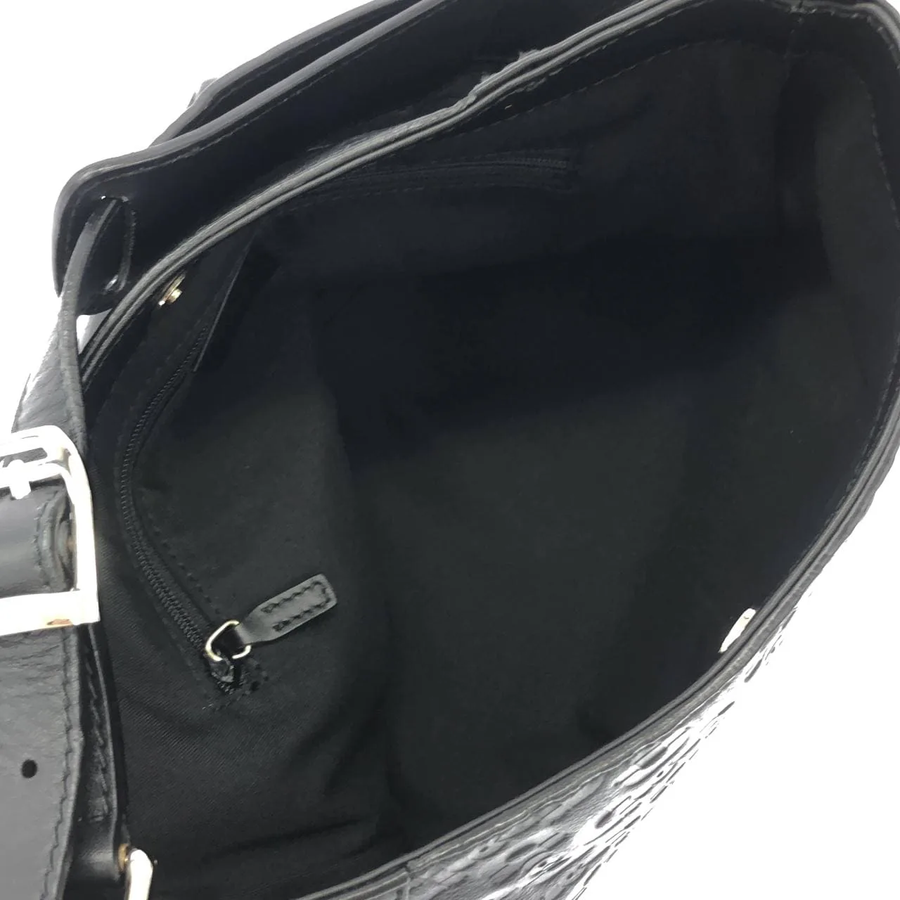 GUCCI 272386 BNH1N 肩背包 皮革 黑色 皮革 中古品A - 縮圖 5