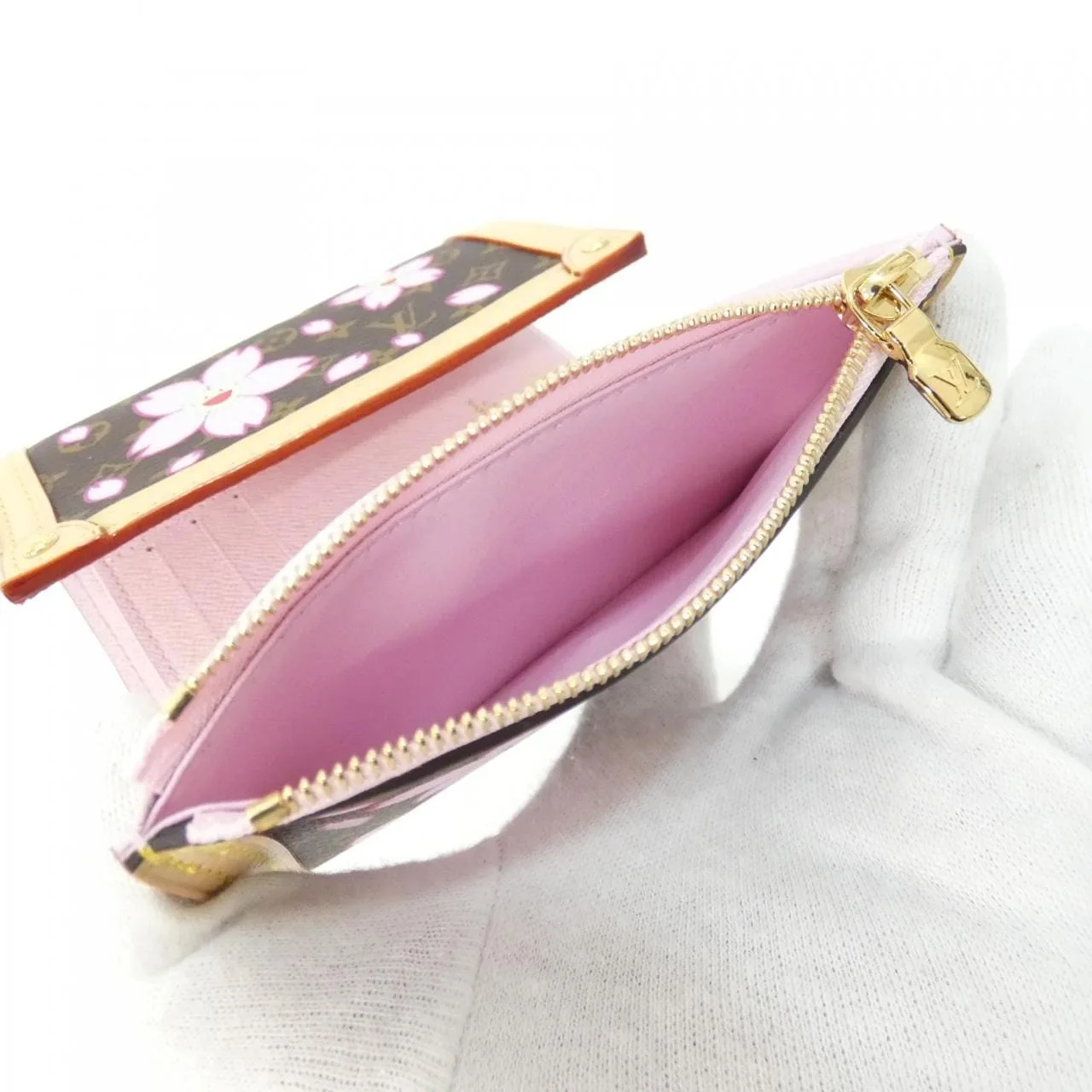 LOUIS VUITTON M13427 Wallet Monogram 黑色 Monogram 中古品A - 縮圖 6
