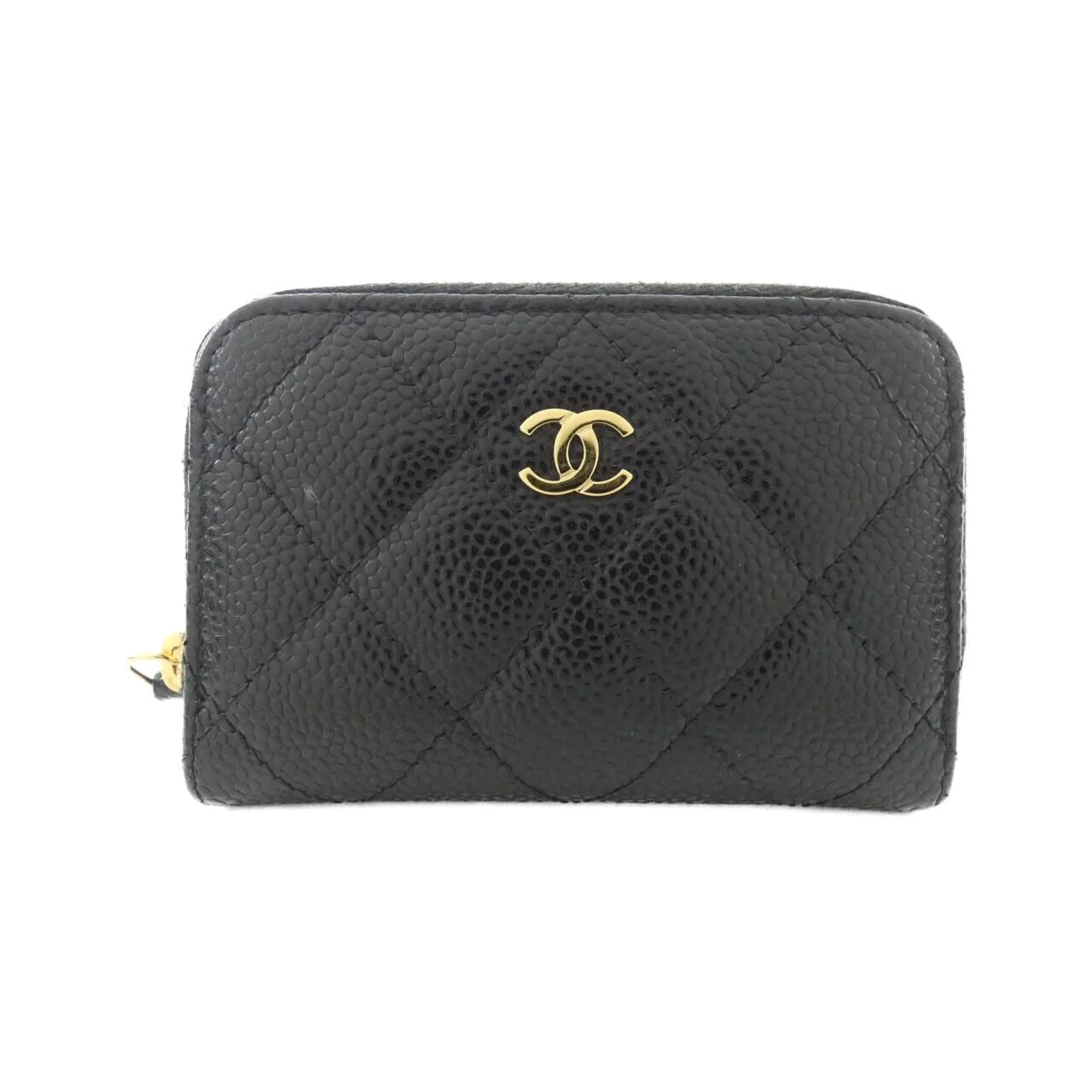 CHANEL Timeless Classic AP0216 Coin Case Grained Calfskin Black