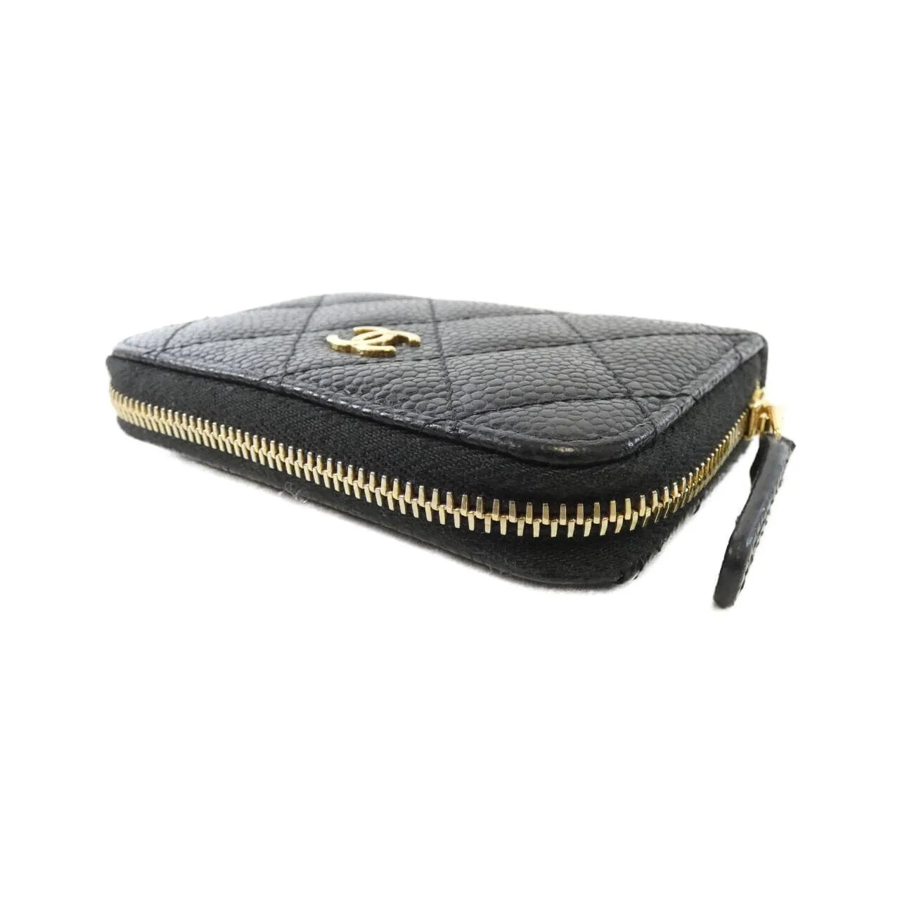 CHANEL Timeless Classic AP0216 Coin Case Grained Calfskin Black Grained Calfskin Rank B - Thumbnail 3
