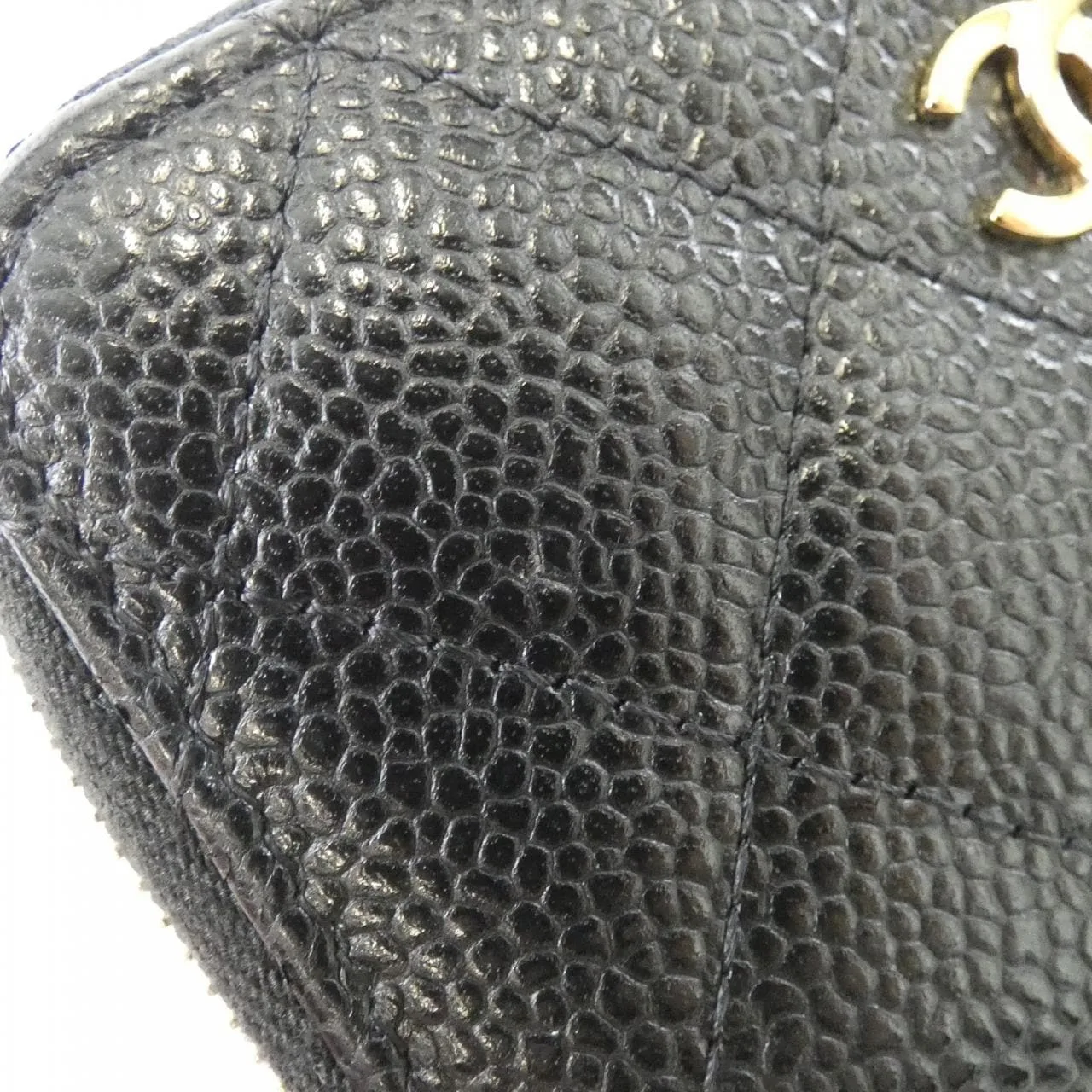 CHANEL Timeless Classic AP0216 Coin Case Grained Calfskin Black Grained Calfskin Rank B - Thumbnail 6