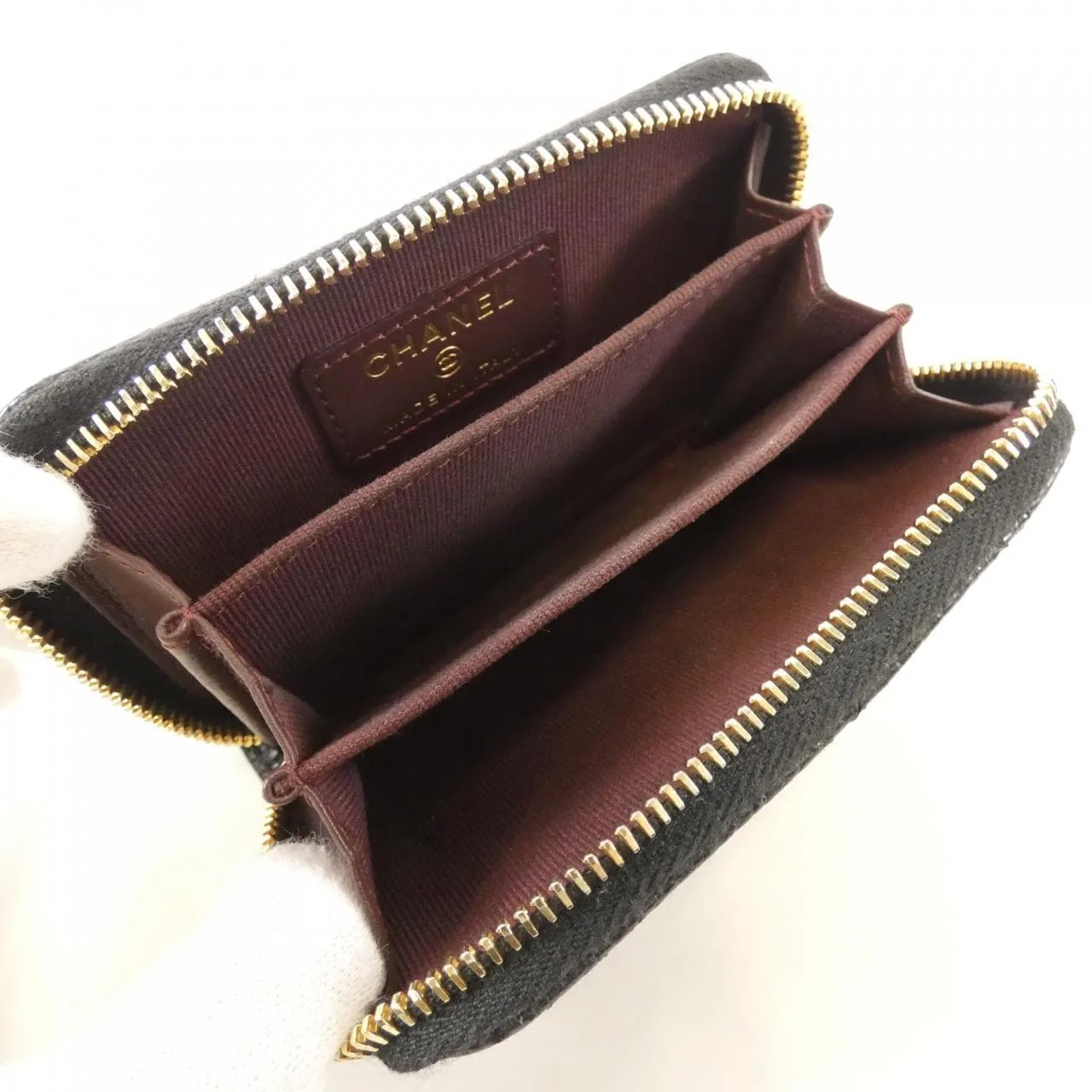 CHANEL Timeless Classic AP0216 Coin Case Grained Calfskin Black Grained Calfskin Rank B - Thumbnail 8