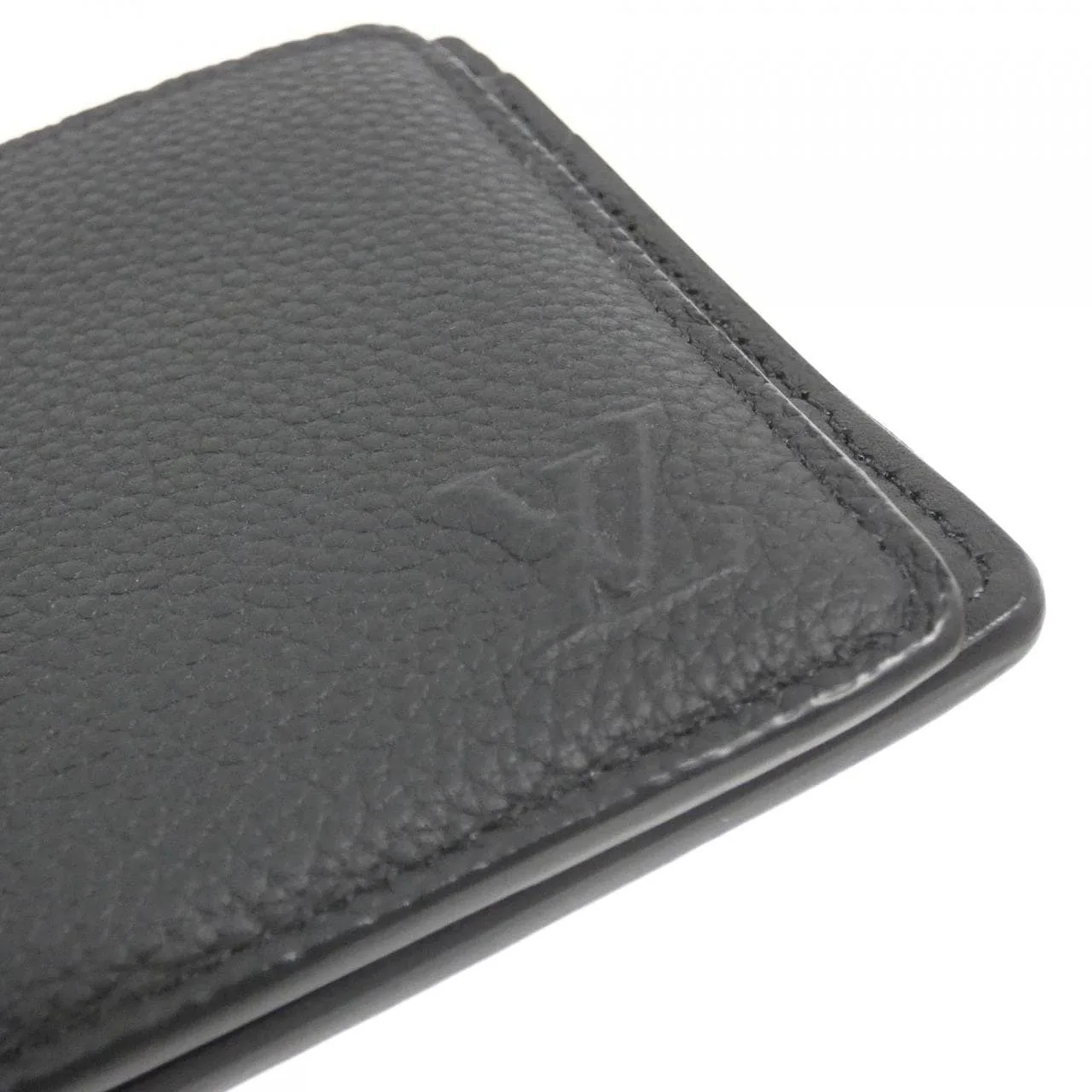 LOUIS VUITTON M25945 Coin Case Lambskin Black Lambskin Rank A - Thumbnail 3