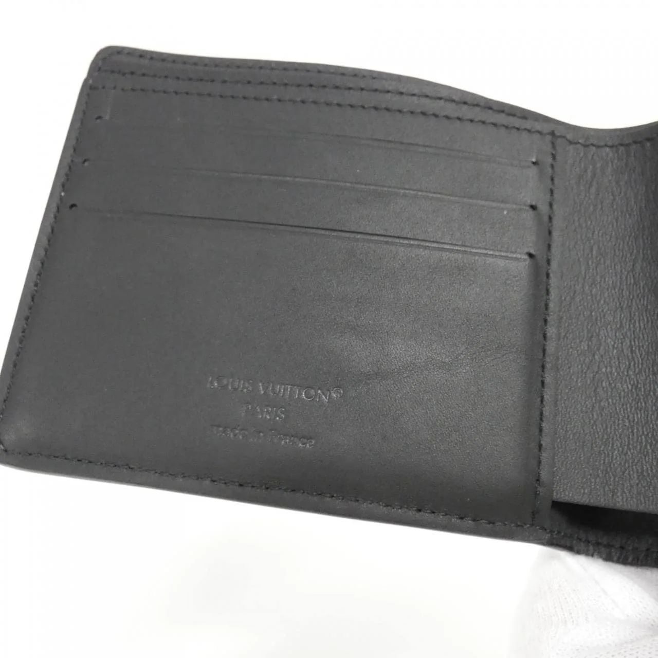 LOUIS VUITTON M25945 Coin Case Lambskin Black Lambskin Rank A - Thumbnail 6