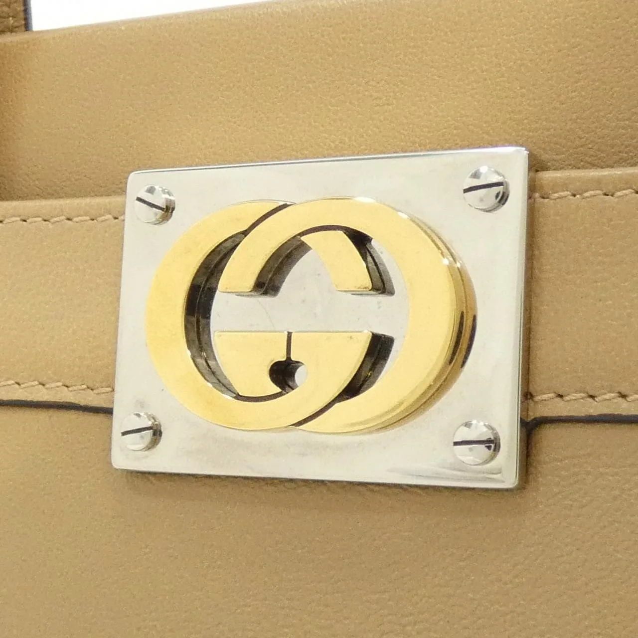 GUCCI 631663 1W10X 手提包 皮革 黑色 皮革 中古品A - 縮圖 3