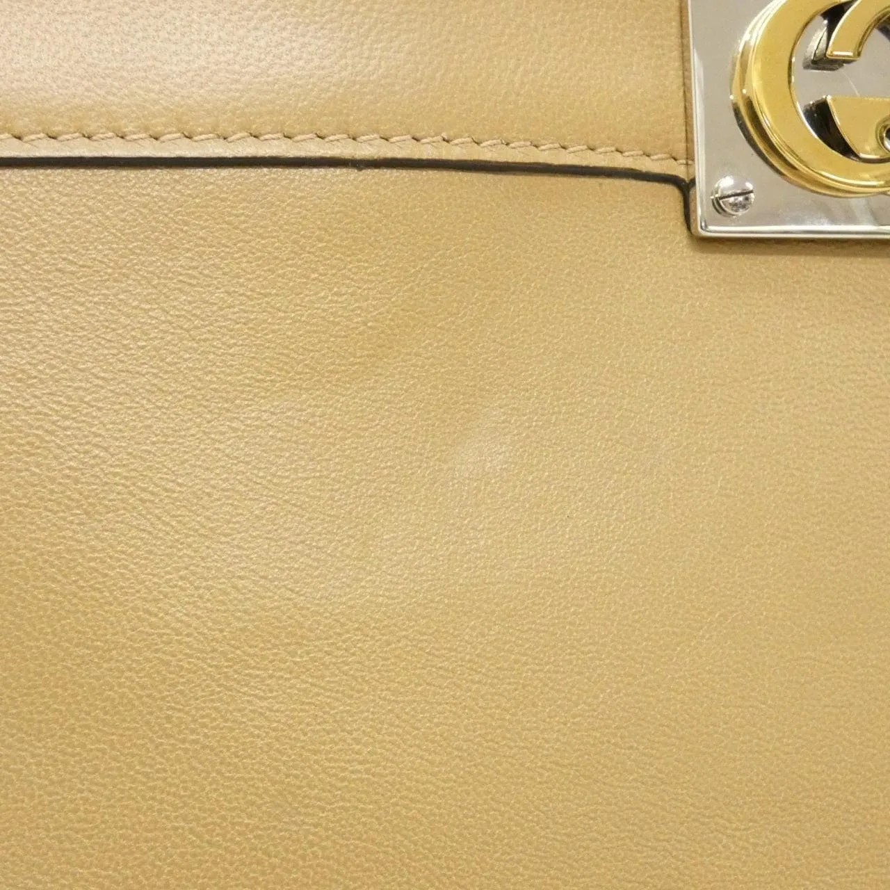 GUCCI 631663 1W10X 手提包 皮革 黑色 皮革 中古品A - 縮圖 4