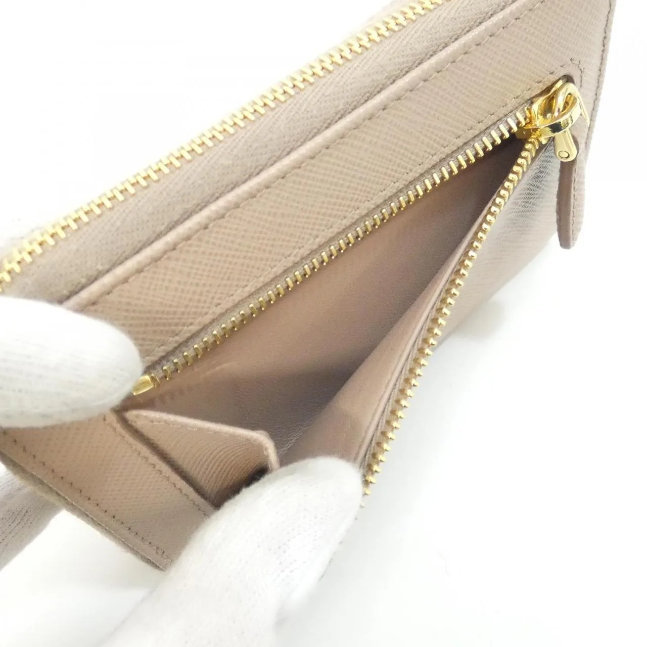 PRADA 1PP122 散紙包 黑色 中古品A - 縮圖 8