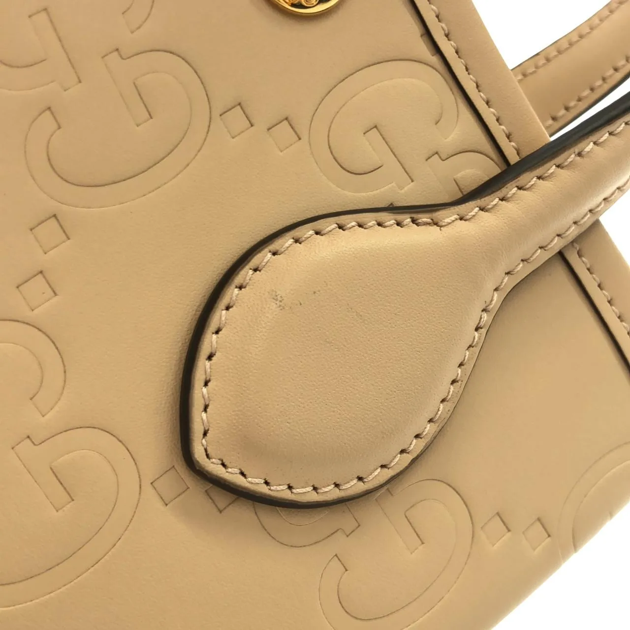 GUCCI 790133 AADLO 手提包 皮革 黑色 皮革 中古品A - 縮圖 3