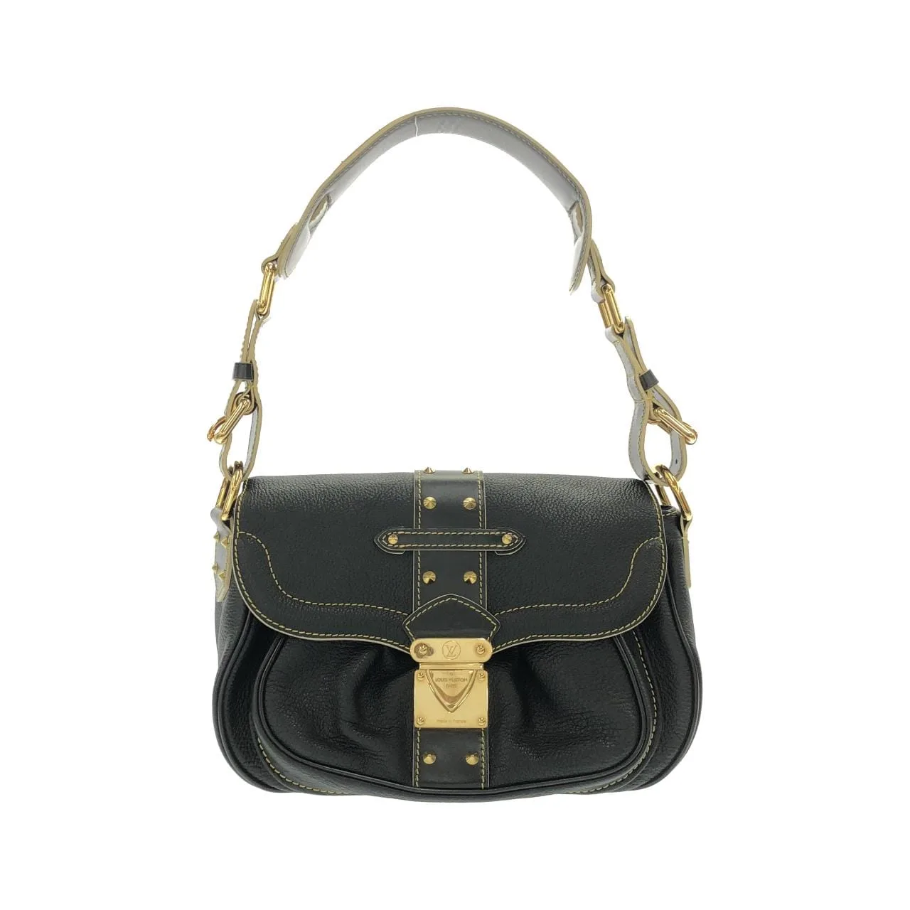 LOUIS VUITTON M91784 Shoulder Leather Black