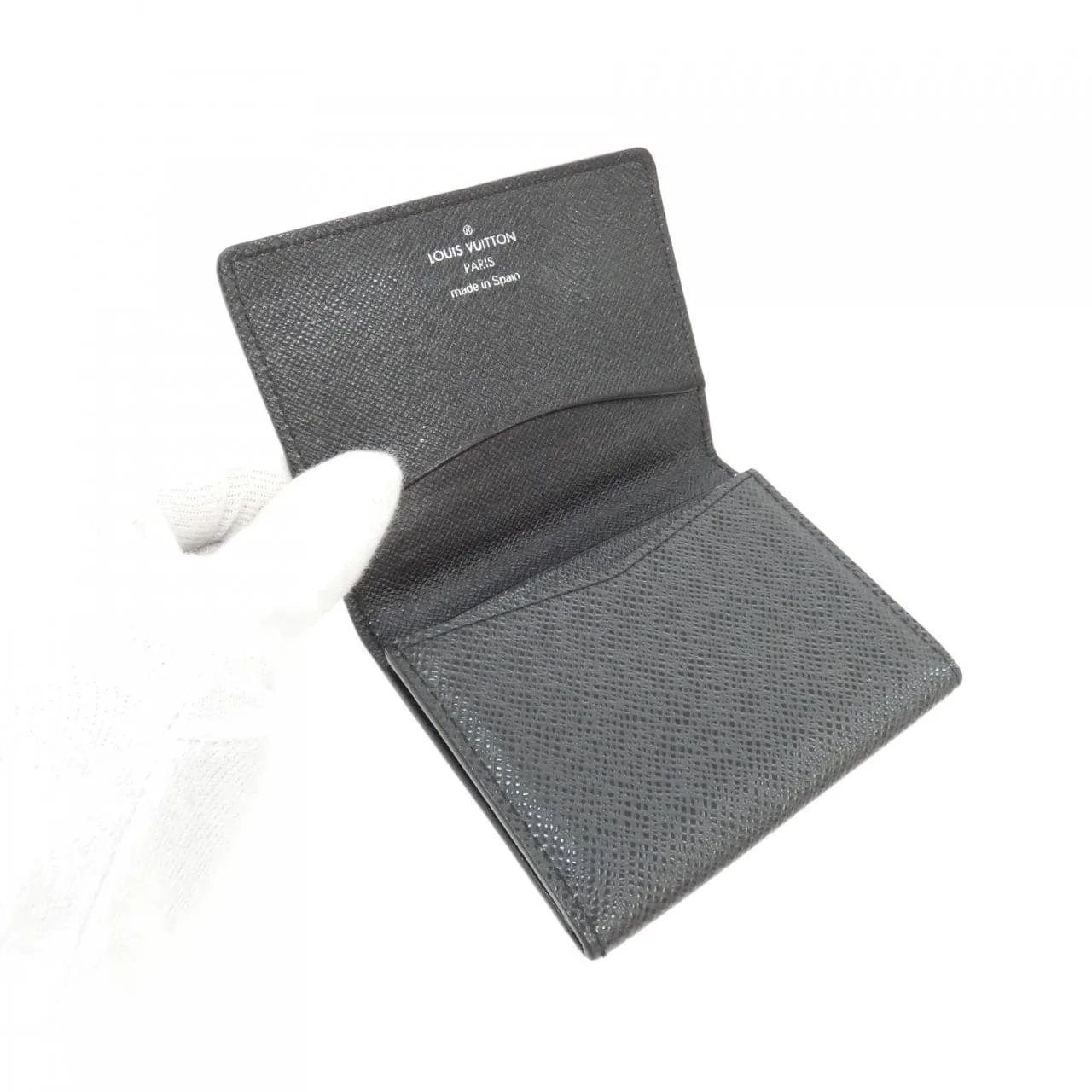 LOUIS VUITTON M30922 Card Case Black Rank B - Thumbnail 5