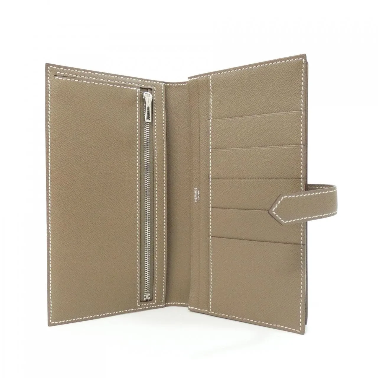 HERMES 084871CK Wallet Etoupe Rank A - Thumbnail 5