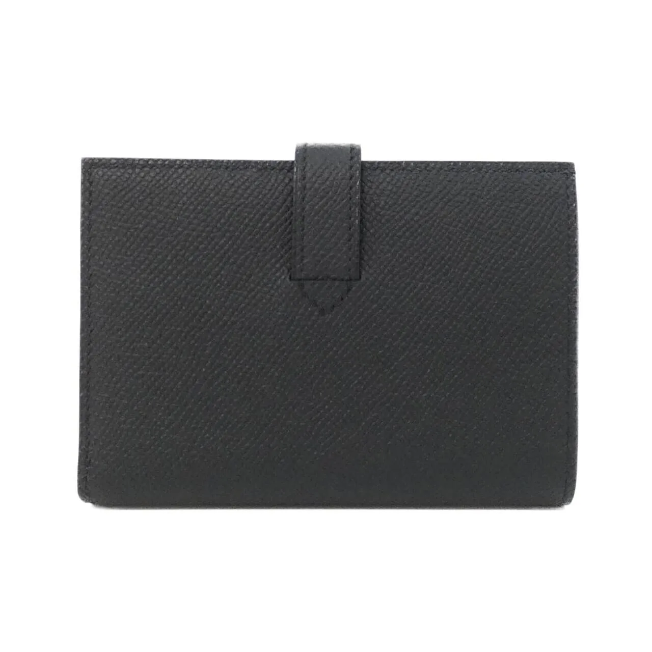 HERMES 085779CK Wallet Epsom Black Epsom Leather Unused - Thumbnail 2