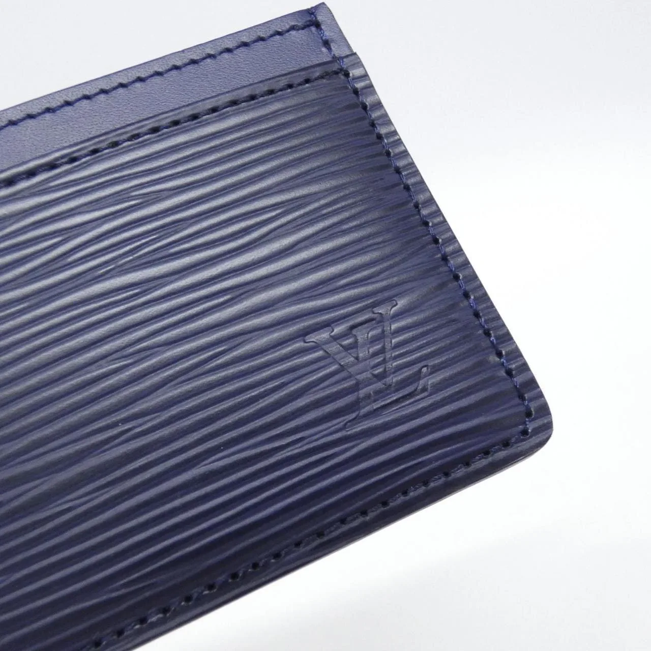 LOUIS VUITTON M60330 卡片套 Epi 藍色 Epi 中古品A - 縮圖 3