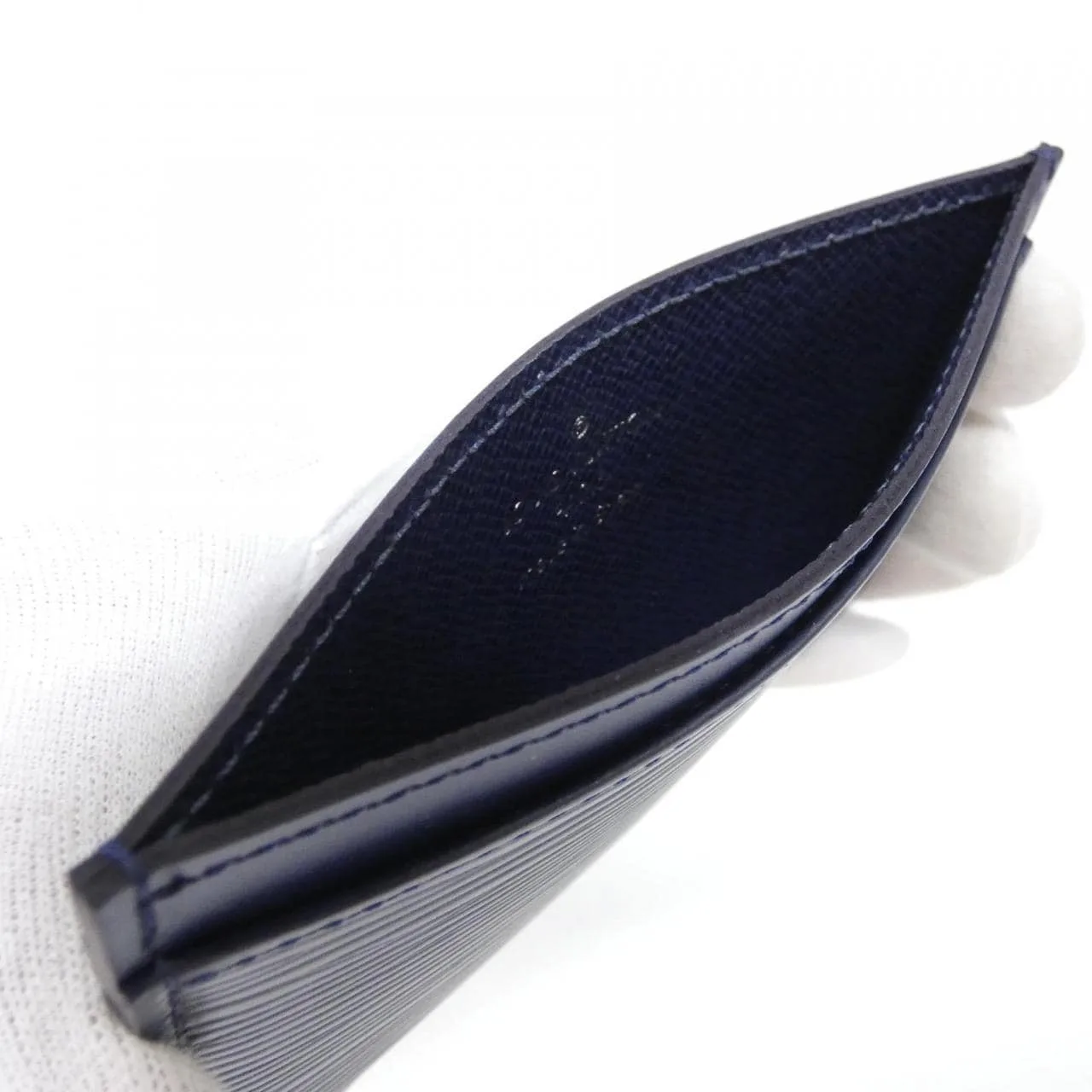LOUIS VUITTON M60330 卡片套 Epi 藍色 Epi 中古品A - 縮圖 4