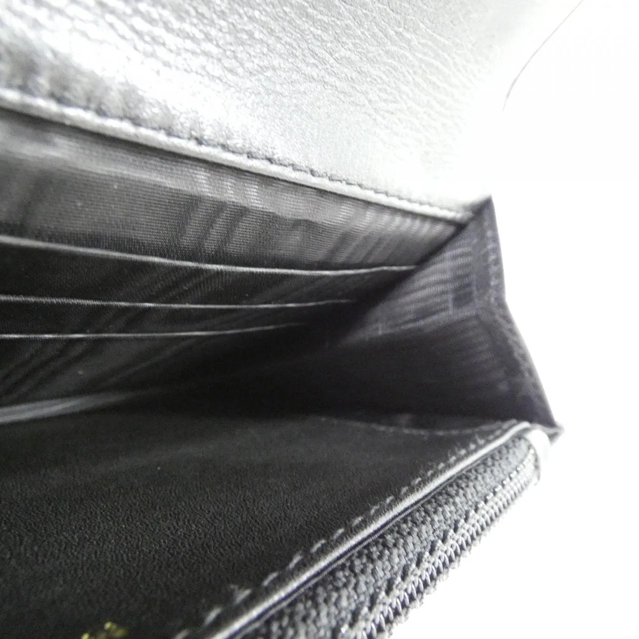 CHANEL 01434 Wallet Grained Calfskin Black Grained Calfskin Rank A - Thumbnail 7