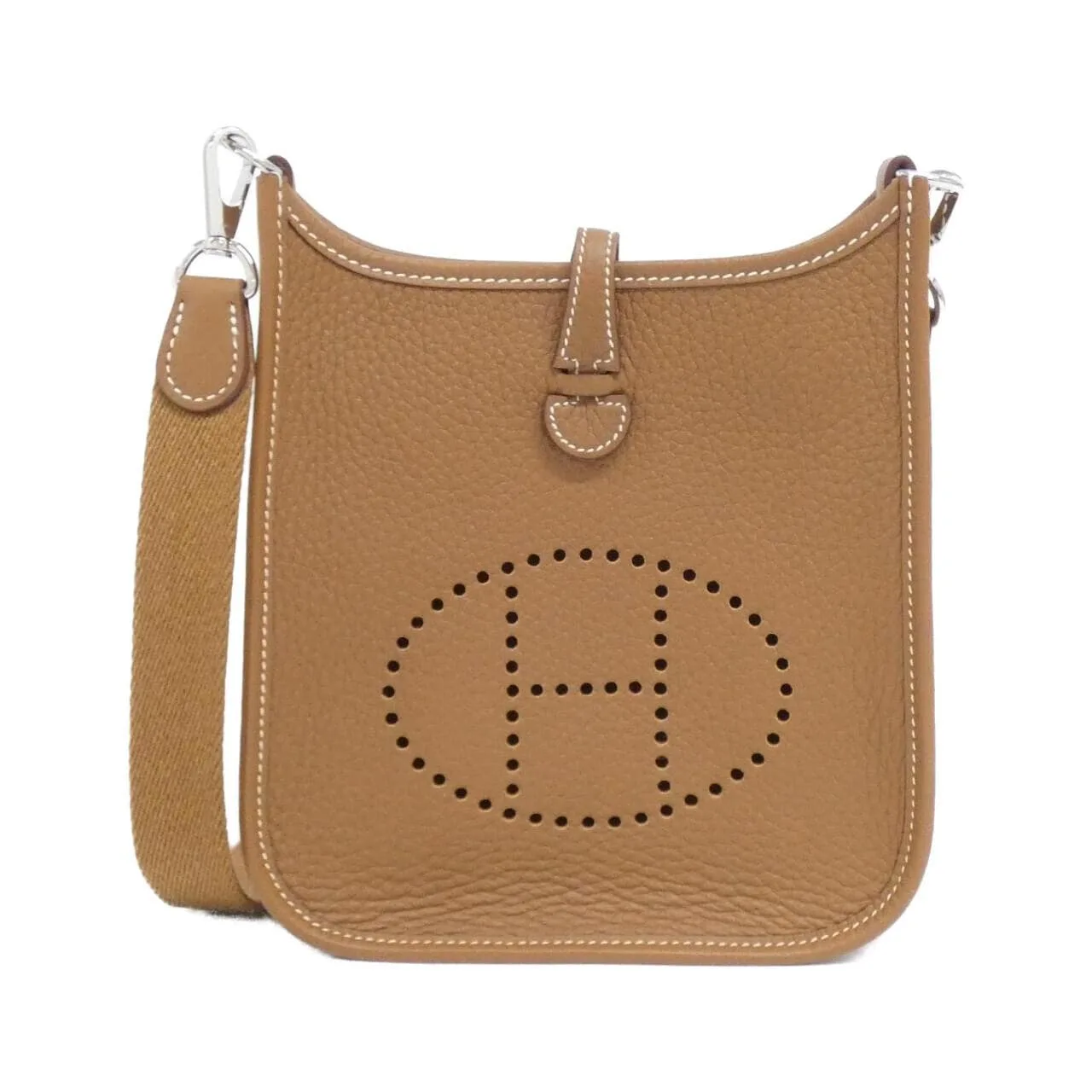 HERMES Evelyne 069426CK Shoulder Clemence Gold