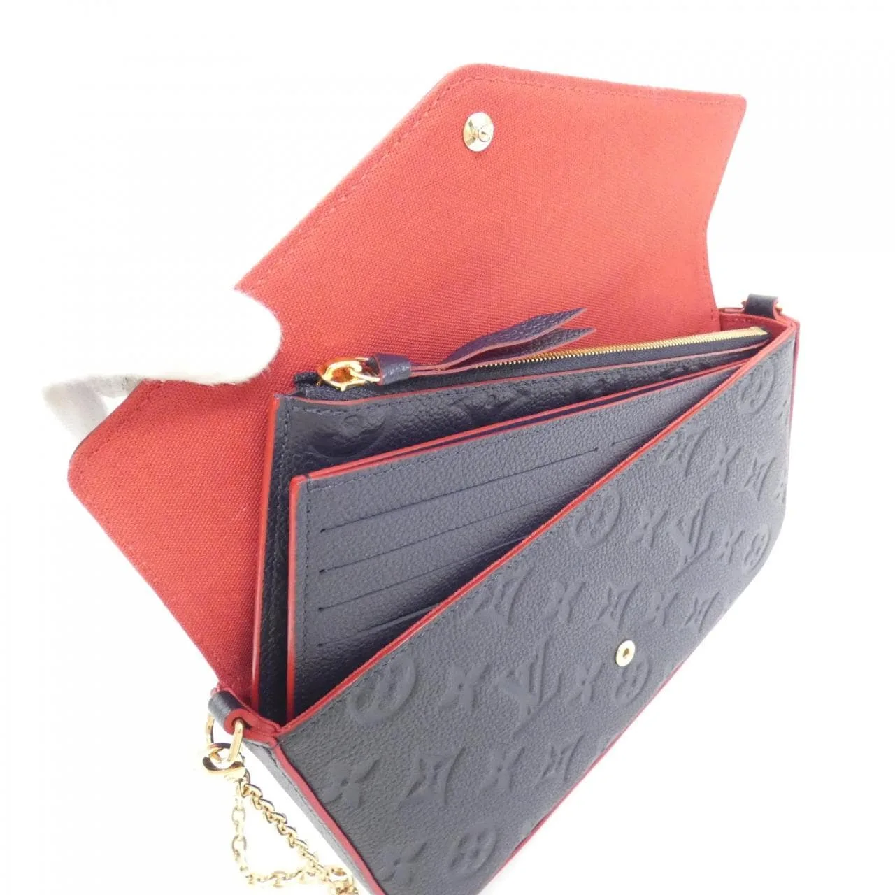 LOUIS VUITTON Pochette M64099 Shoulder Monogram Rouge Monogram Rank A - Thumbnail 8