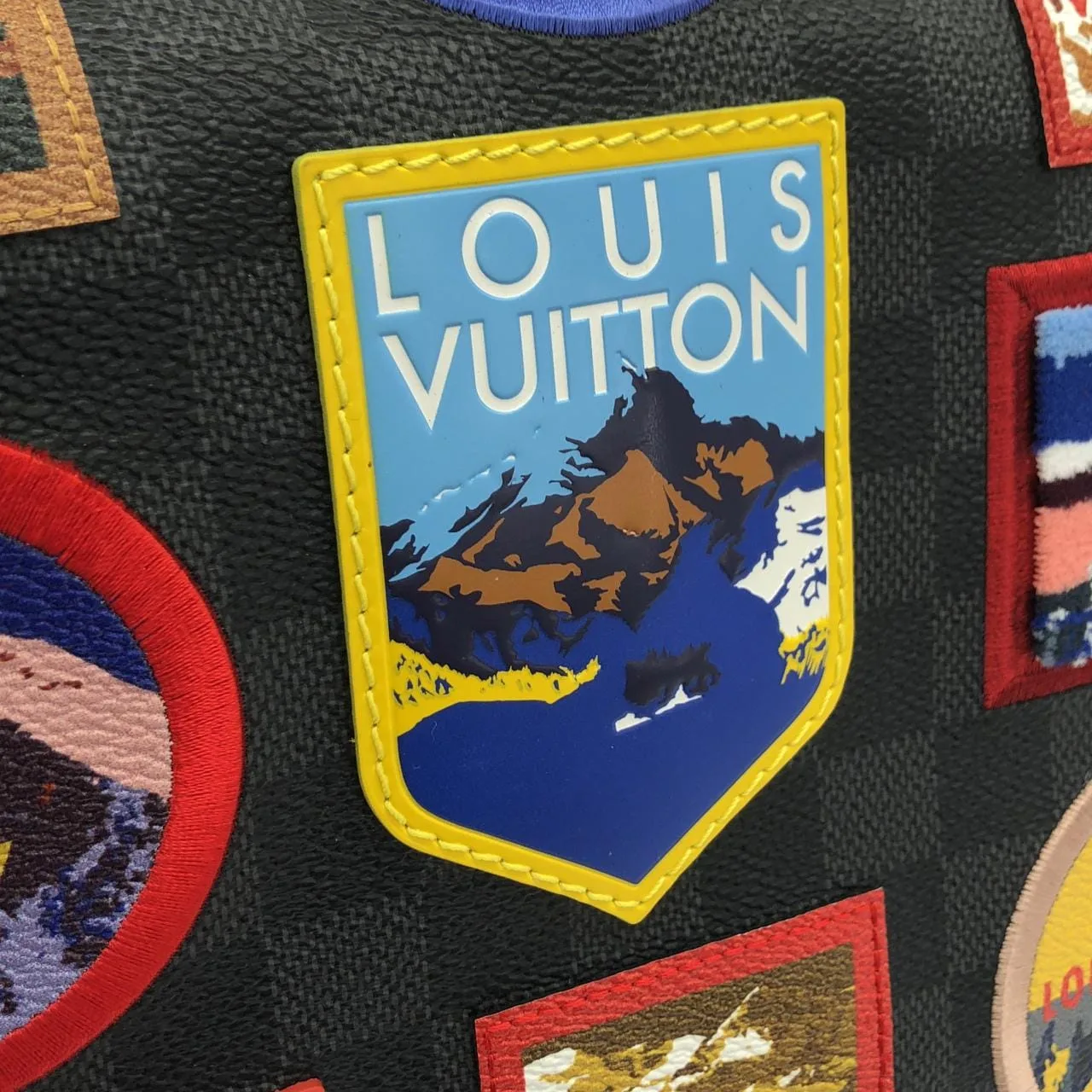 LOUIS VUITTON District N40040 肩背包 Damier 黑色 Damier 中古品A - 縮圖 4