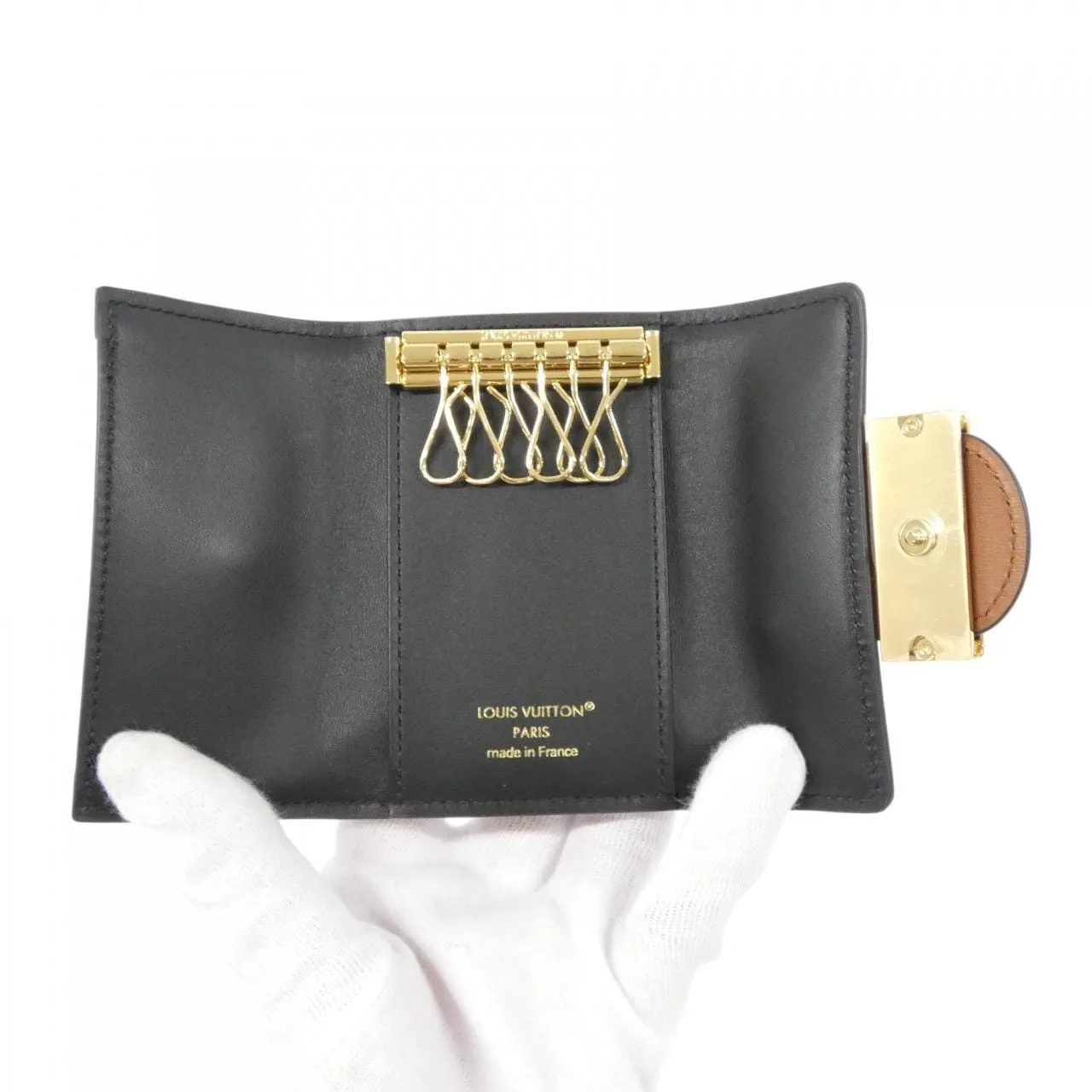 LOUIS VUITTON Dauphine M13295 鎖匙包 Monogram 黑色 Monogram 中古品A - 縮圖 3