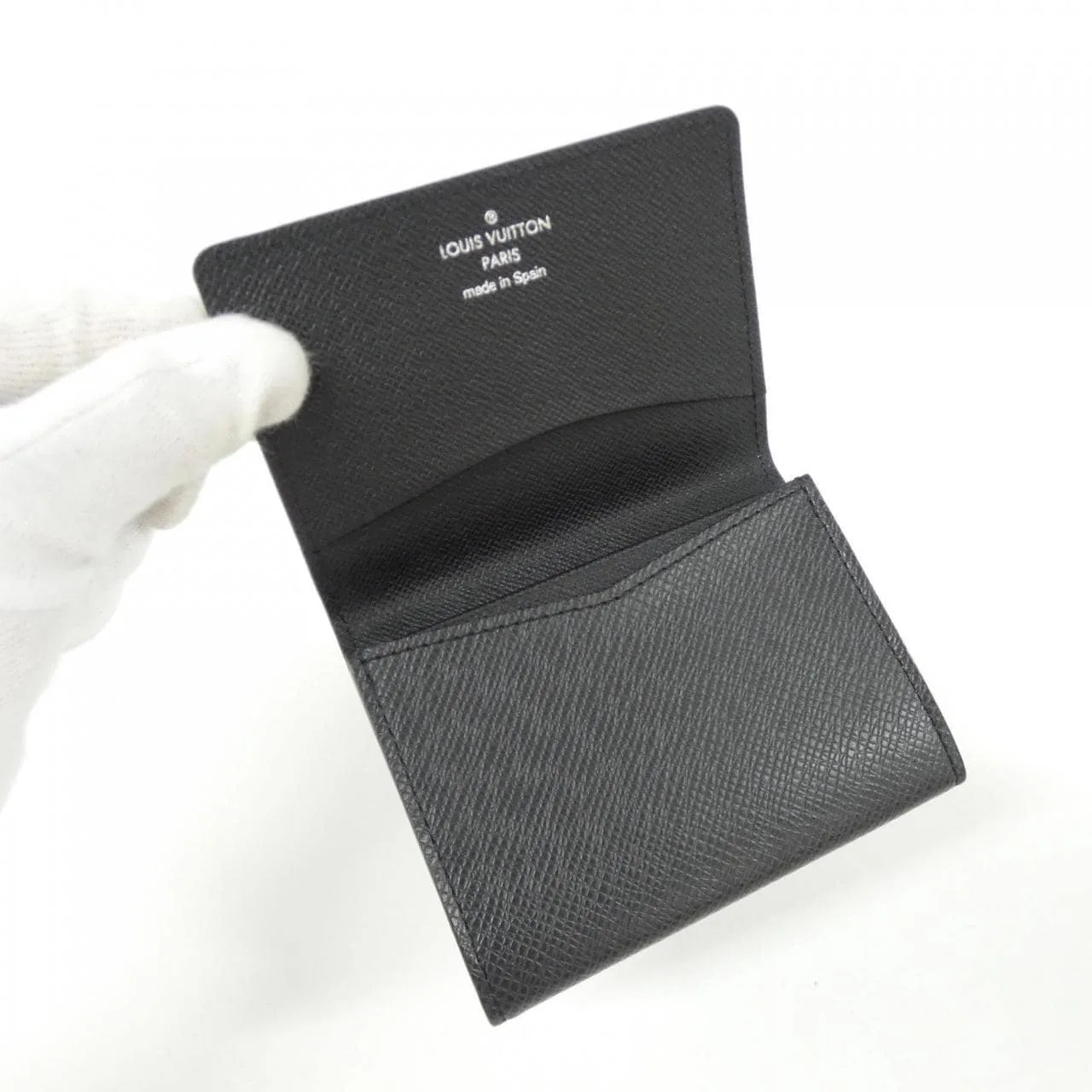 LOUIS VUITTON M30922 Card Case 黑色 中古品A - 縮圖 3