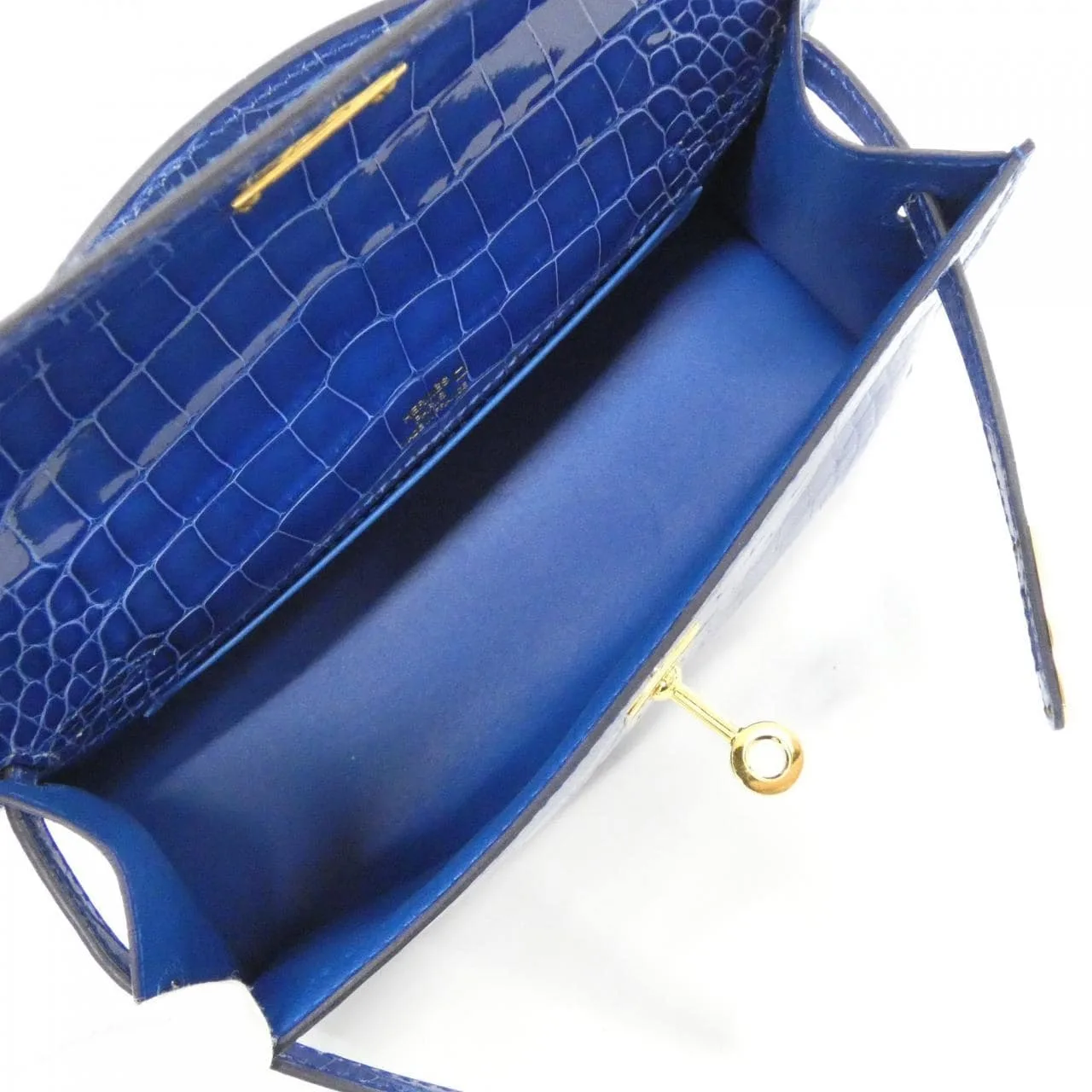 HERMES Kelly 053062CC Handbag Blue Rank A - Thumbnail 5