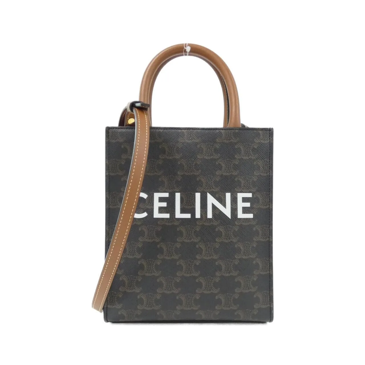 CELINE Cabas 194372BZK Handbag Canvas