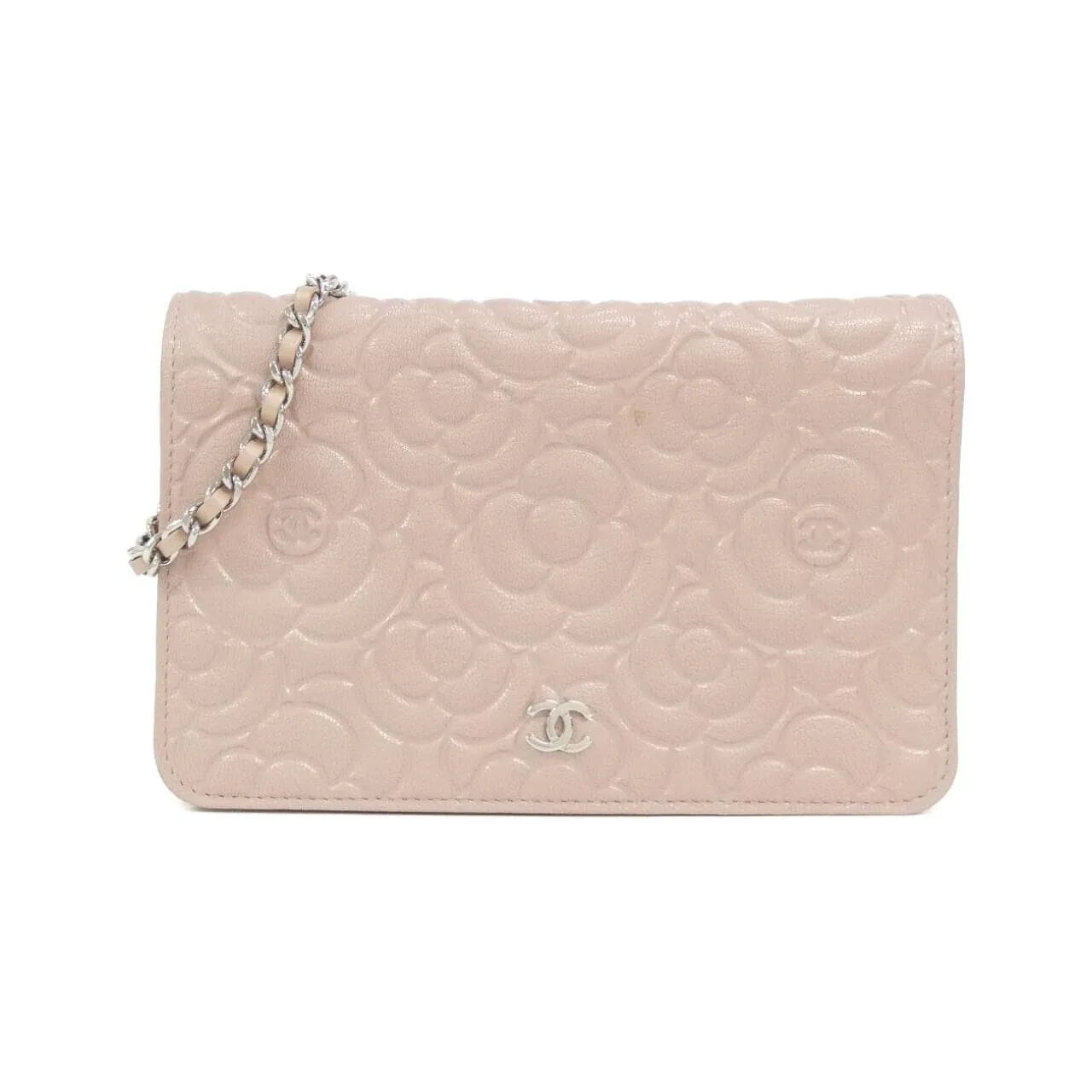 CHANEL 82336 銀包 緞面