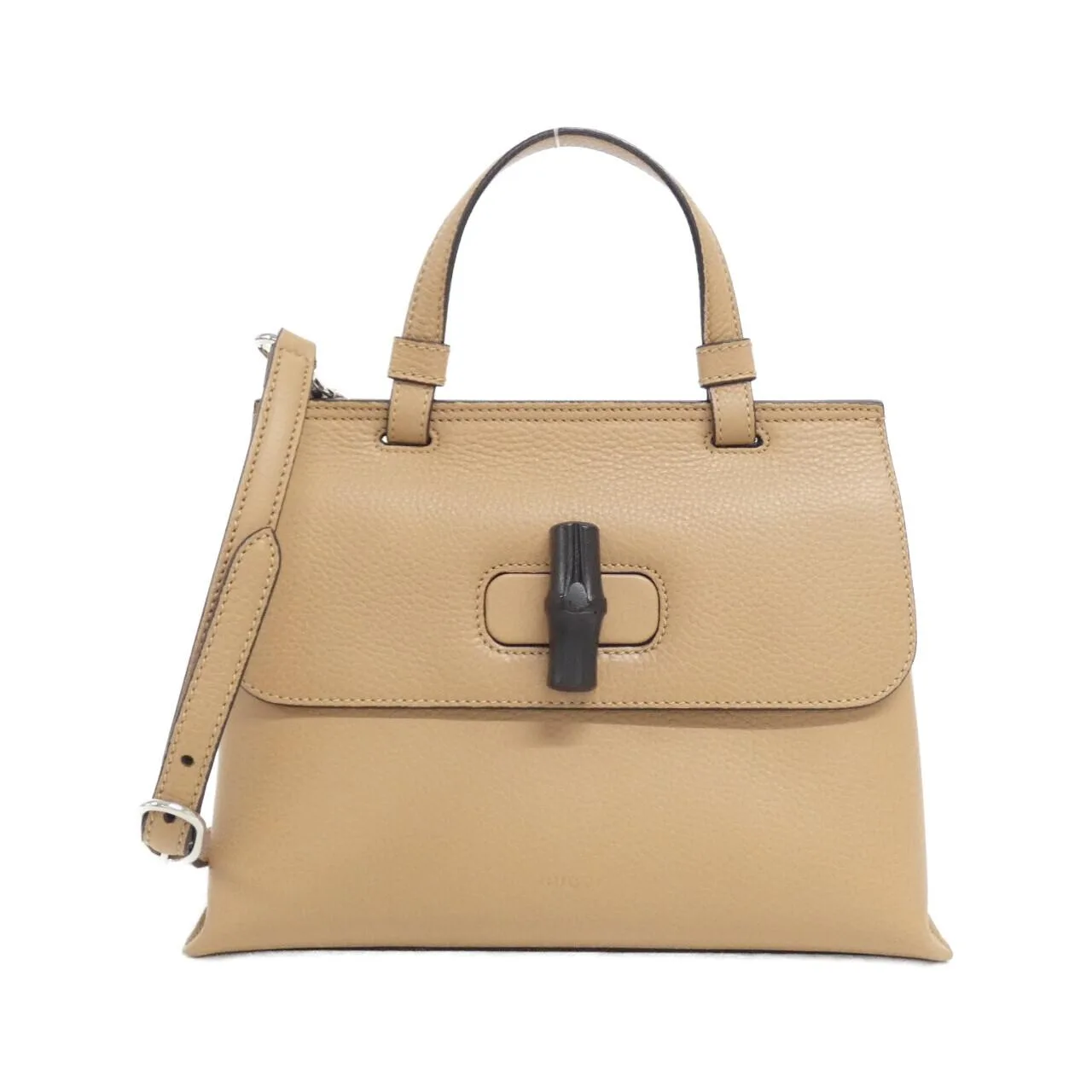 GUCCI Bamboo Daily 370831 A7M0N Handbag Leather