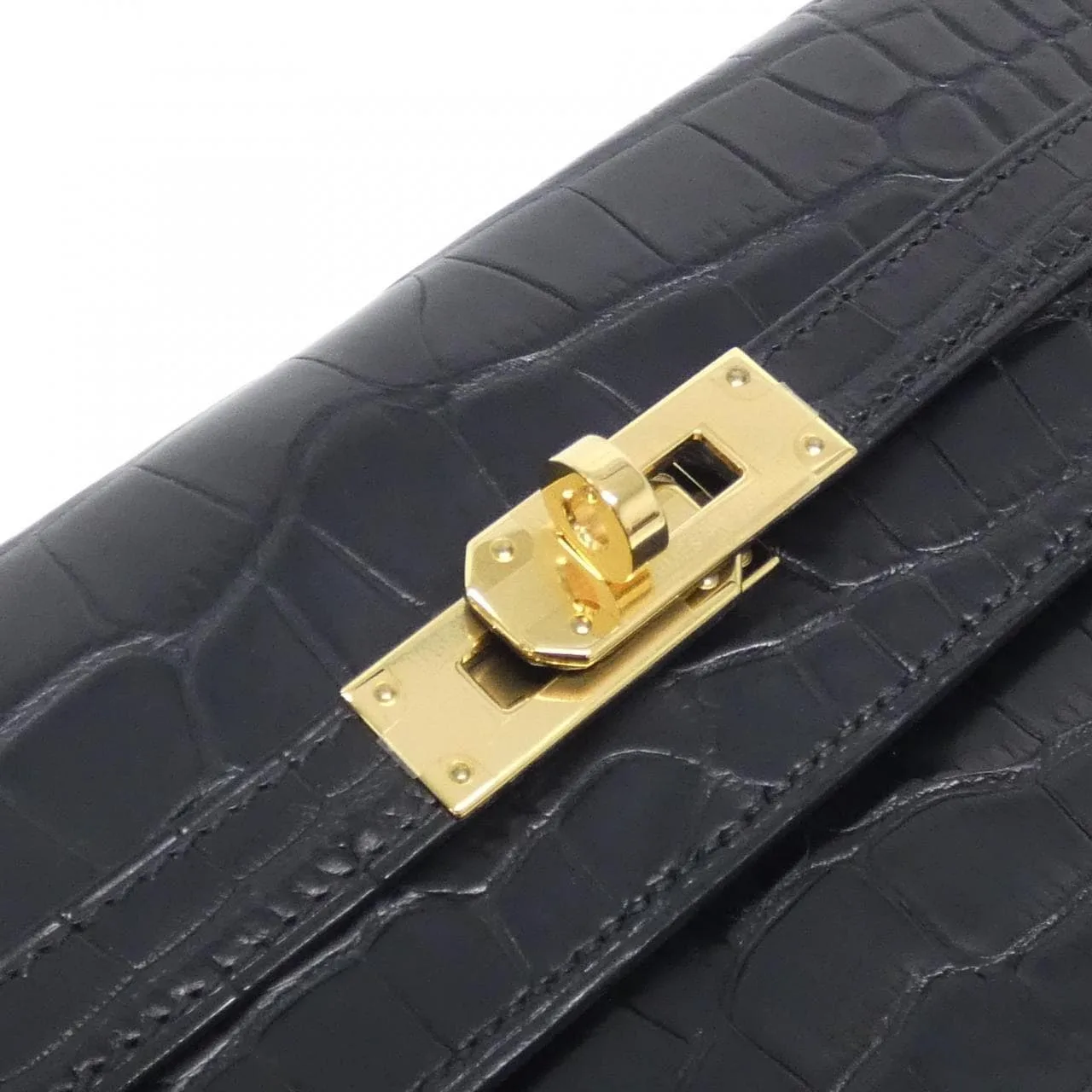 HERMES Kelly 080257CC Wallet Black Rank A - Thumbnail 5