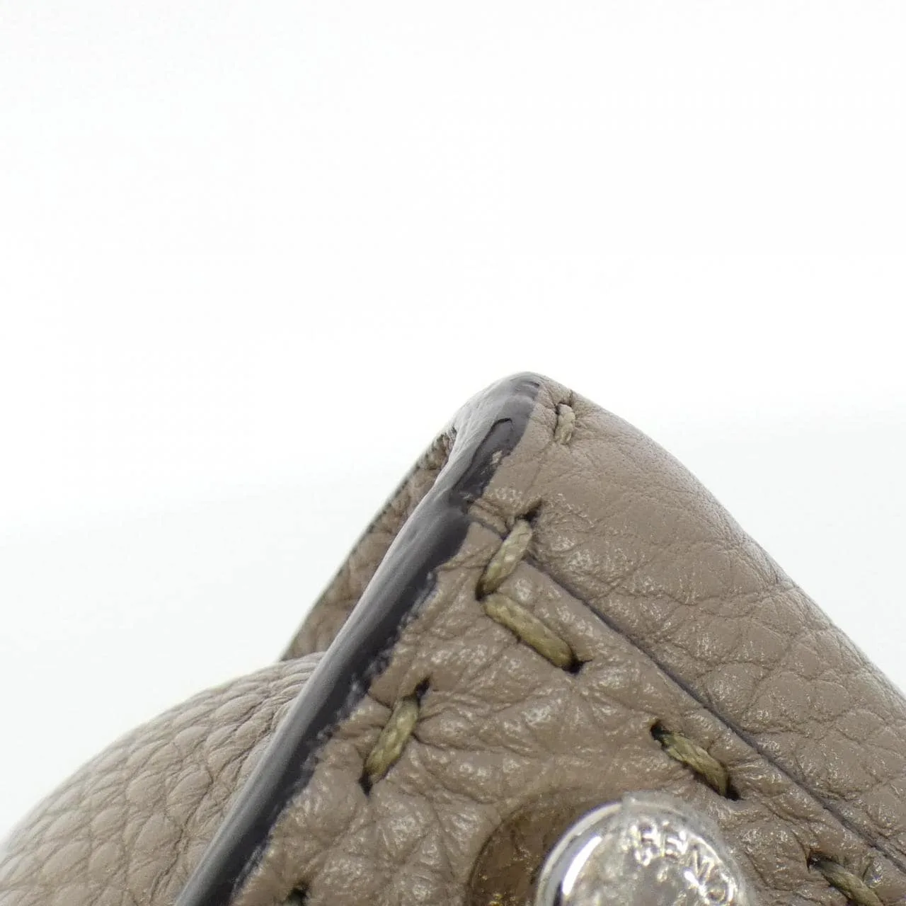 FENDI Peekaboo 8BN244 N8K Handbag Python 黑色 蟒蛇皮 中古品A - 縮圖 2