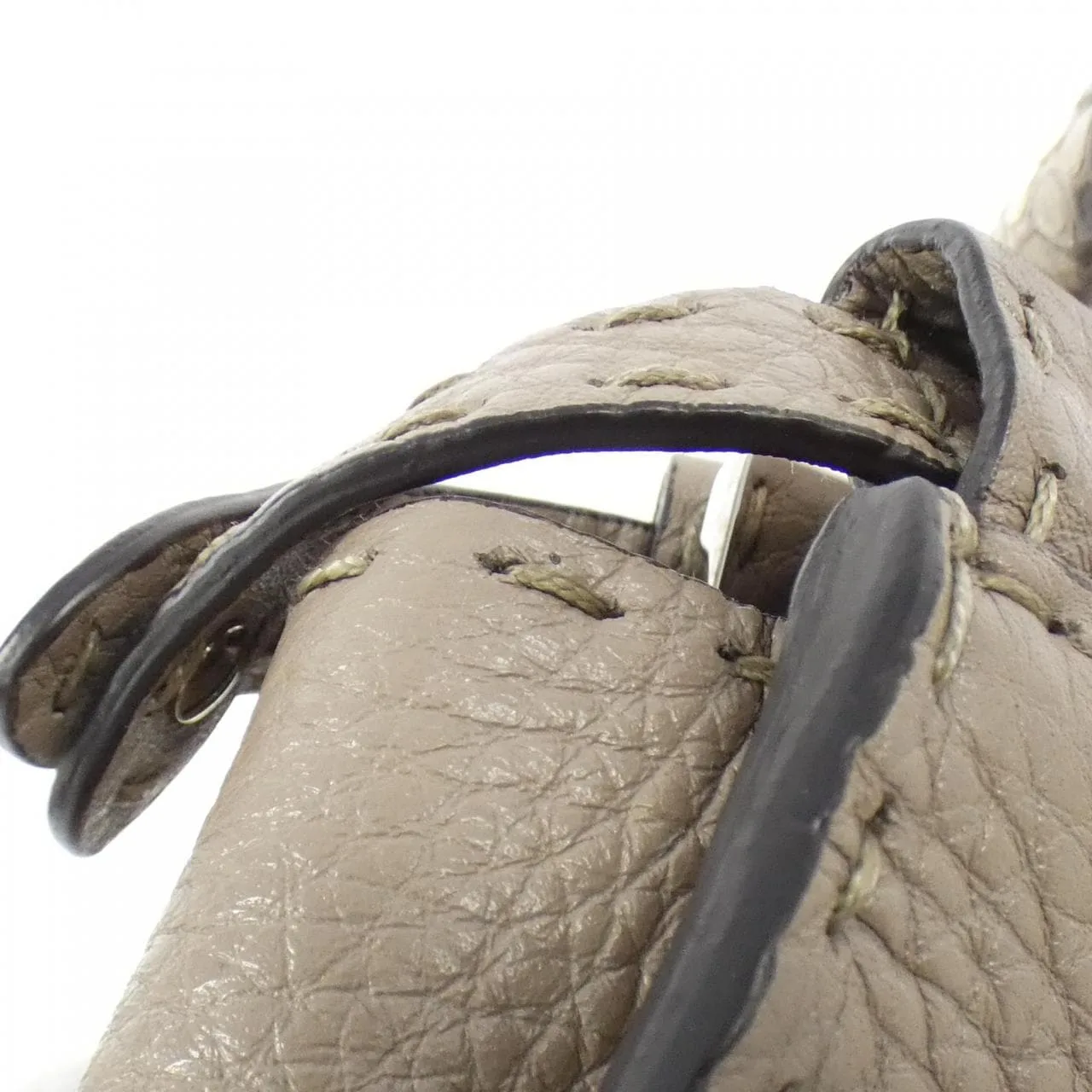 FENDI Peekaboo 8BN244 N8K Handbag Python 黑色 蟒蛇皮 中古品A - 縮圖 3