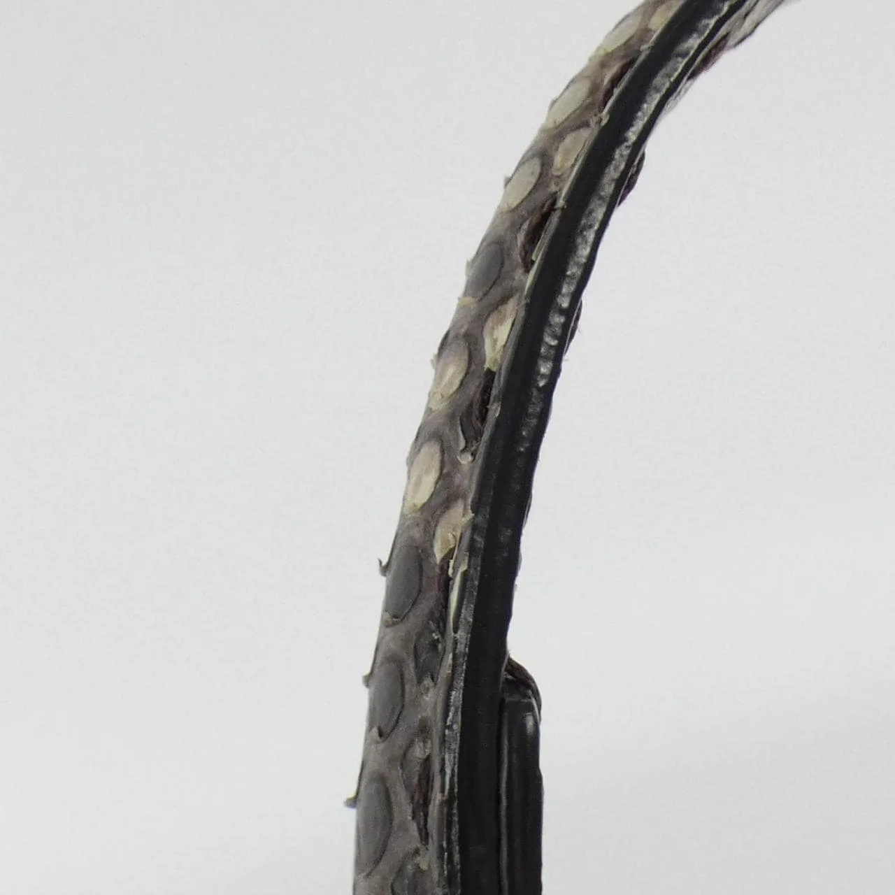 FENDI Peekaboo 8BN244 N8K Handbag Python 黑色 蟒蛇皮 中古品A - 縮圖 6