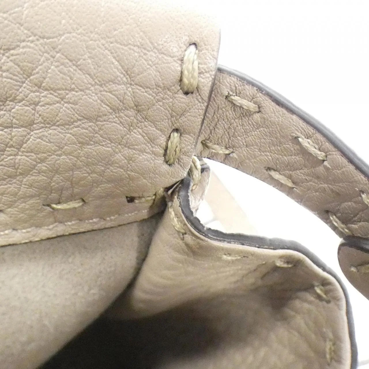 FENDI Peekaboo 8BN244 N8K Handbag Python 黑色 蟒蛇皮 中古品A - 縮圖 8