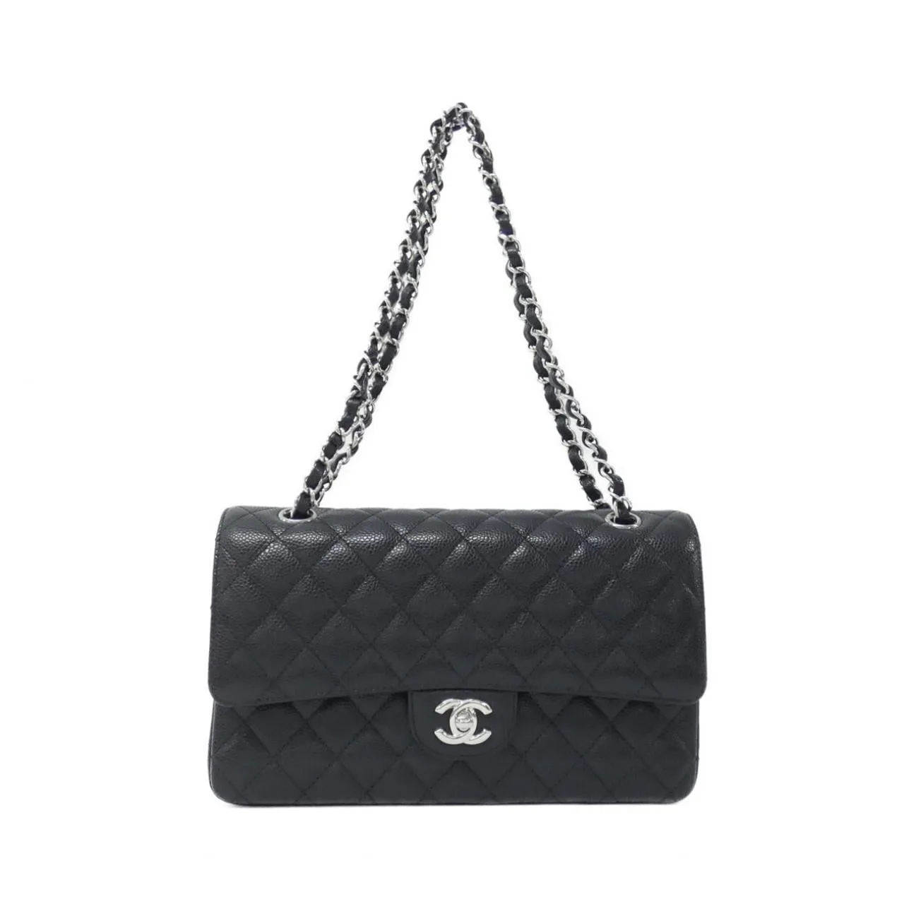 CHANEL Matelasse 1112 Shoulder Grained Calfskin