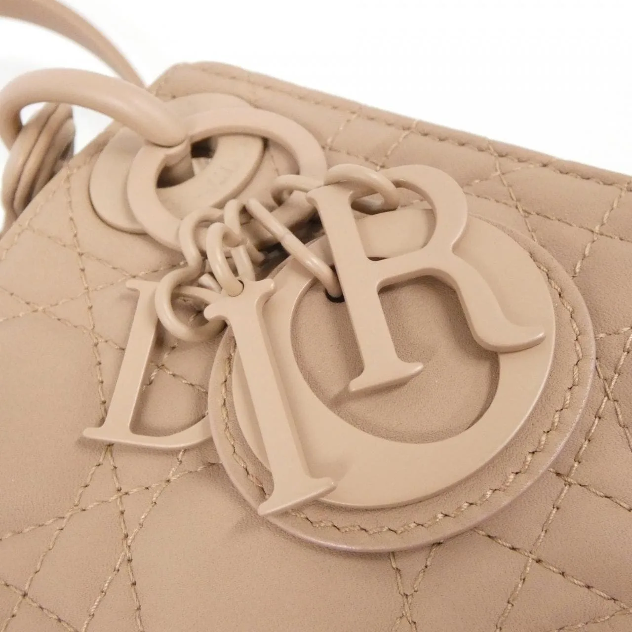 DIOR Lady Dior M0514IGLC Handbag Leather Black Leather - Thumbnail 4