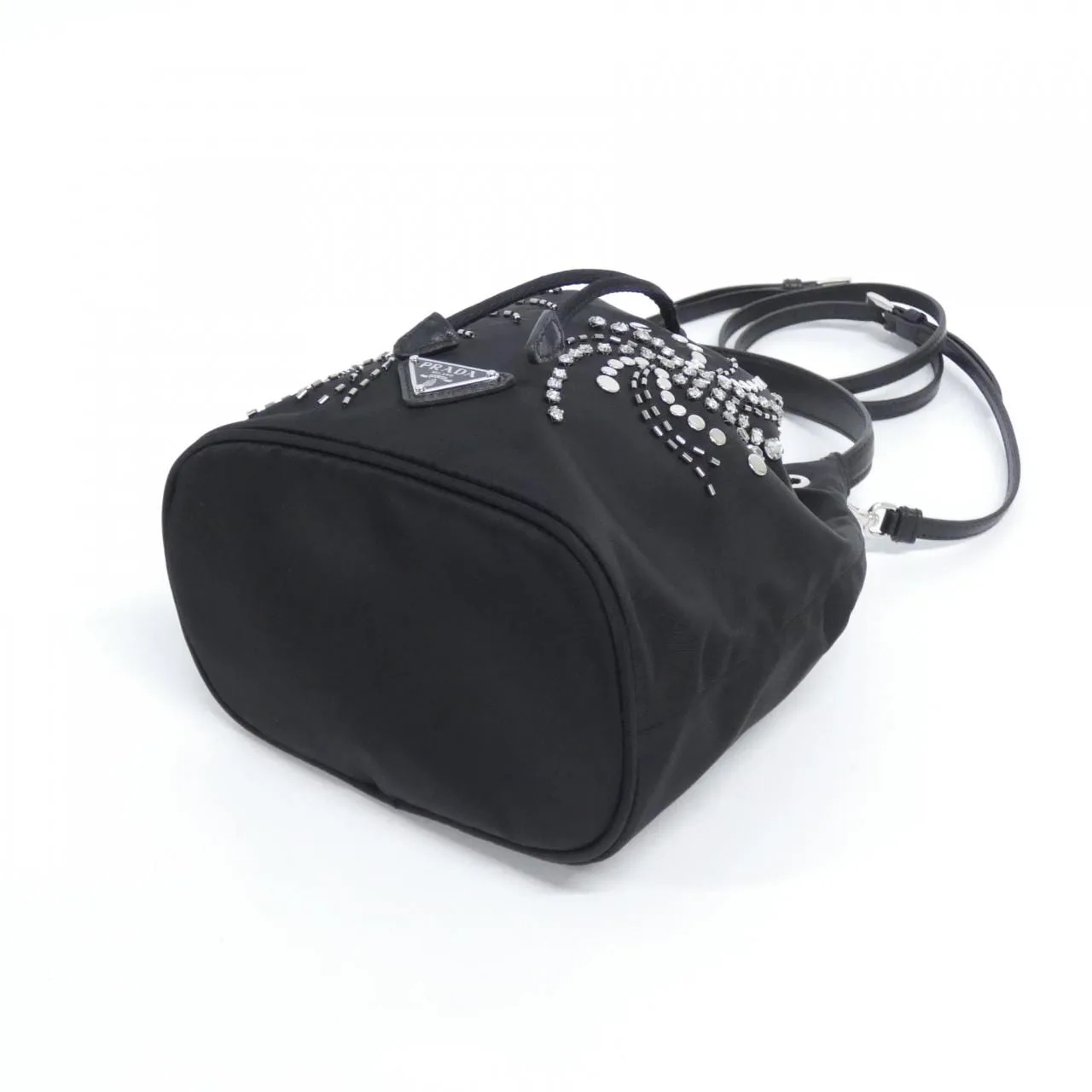 PRADA 1BE067 手提包 尼龍 黑色 尼龍 中古品A - 縮圖 3