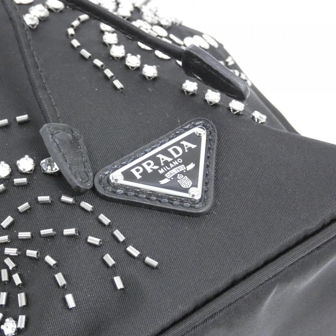 PRADA 1BE067 手提包 尼龍 黑色 尼龍 中古品A - 縮圖 5