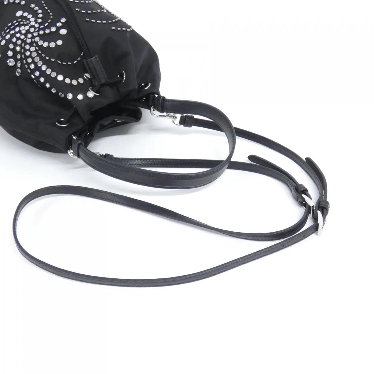 PRADA 1BE067 手提包 尼龍 黑色 尼龍 中古品A - 縮圖 6