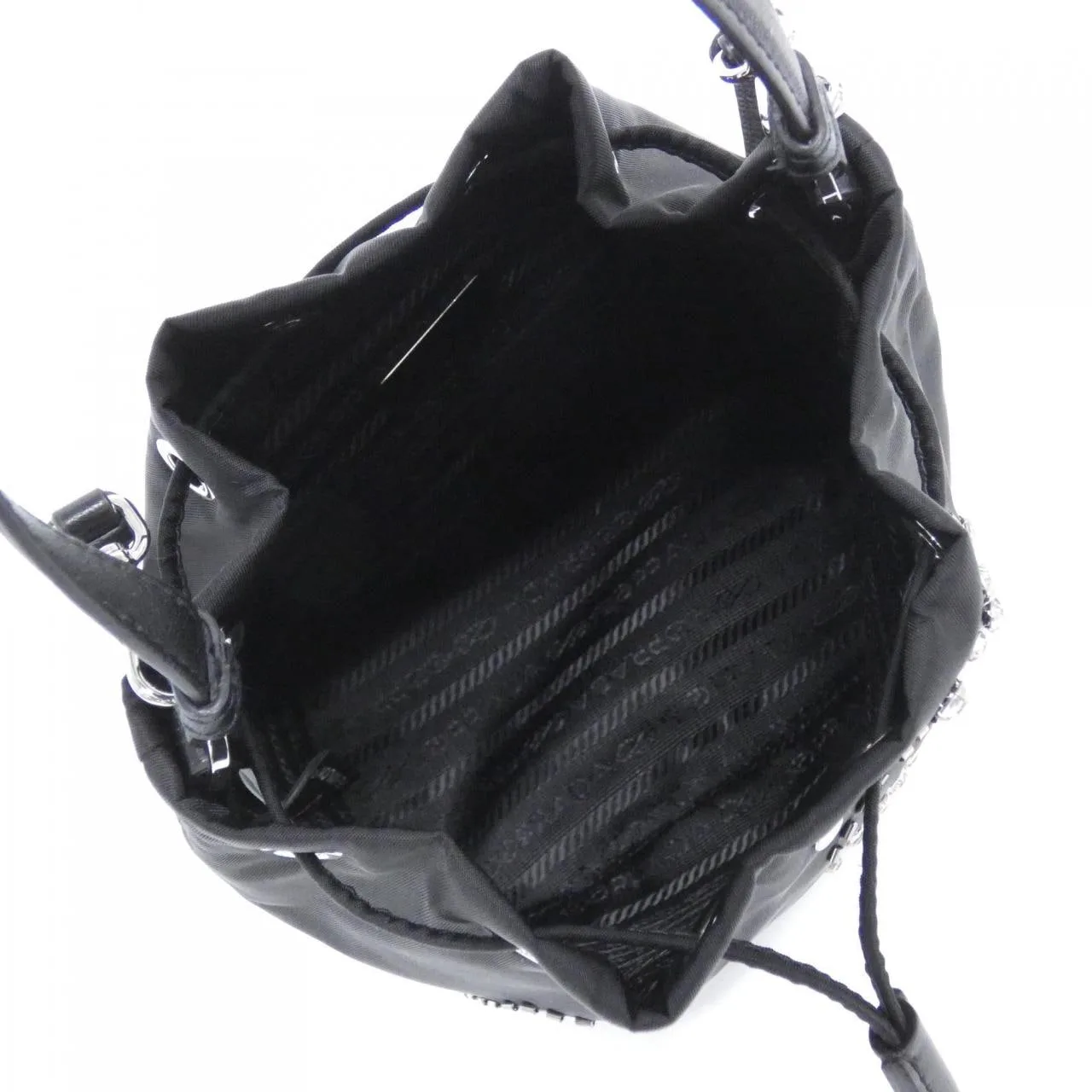 PRADA 1BE067 手提包 尼龍 黑色 尼龍 中古品A - 縮圖 7