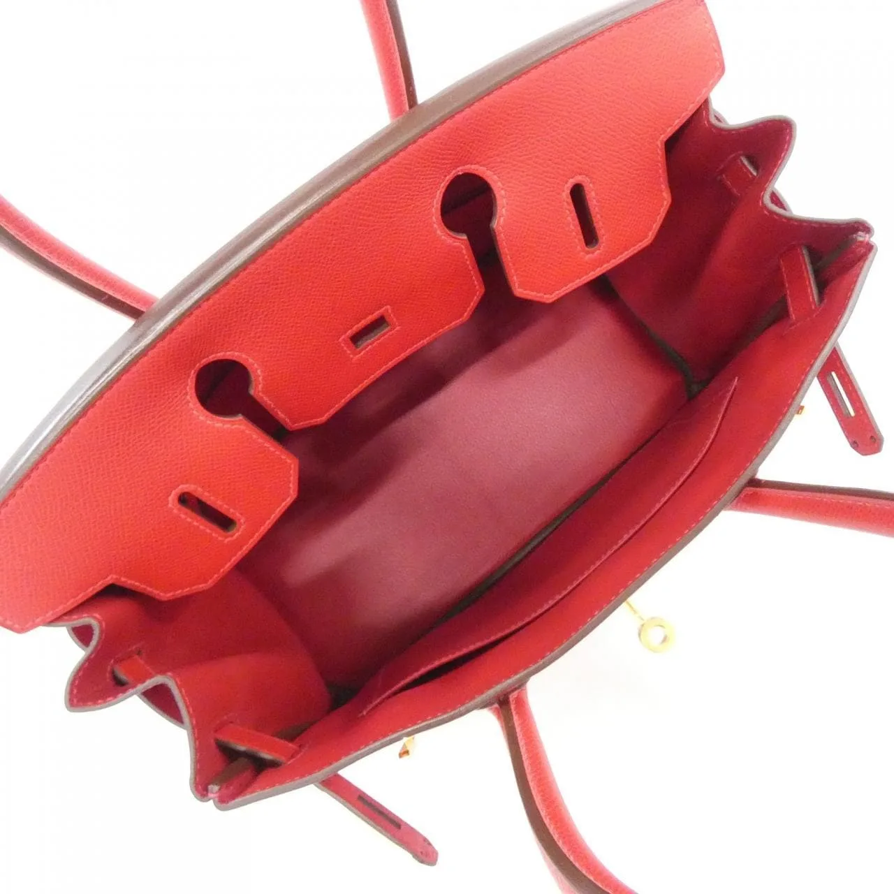 HERMES Birkin 041701CC Handbag Epsom Rouge Epsom Leather Rank A - Thumbnail 9