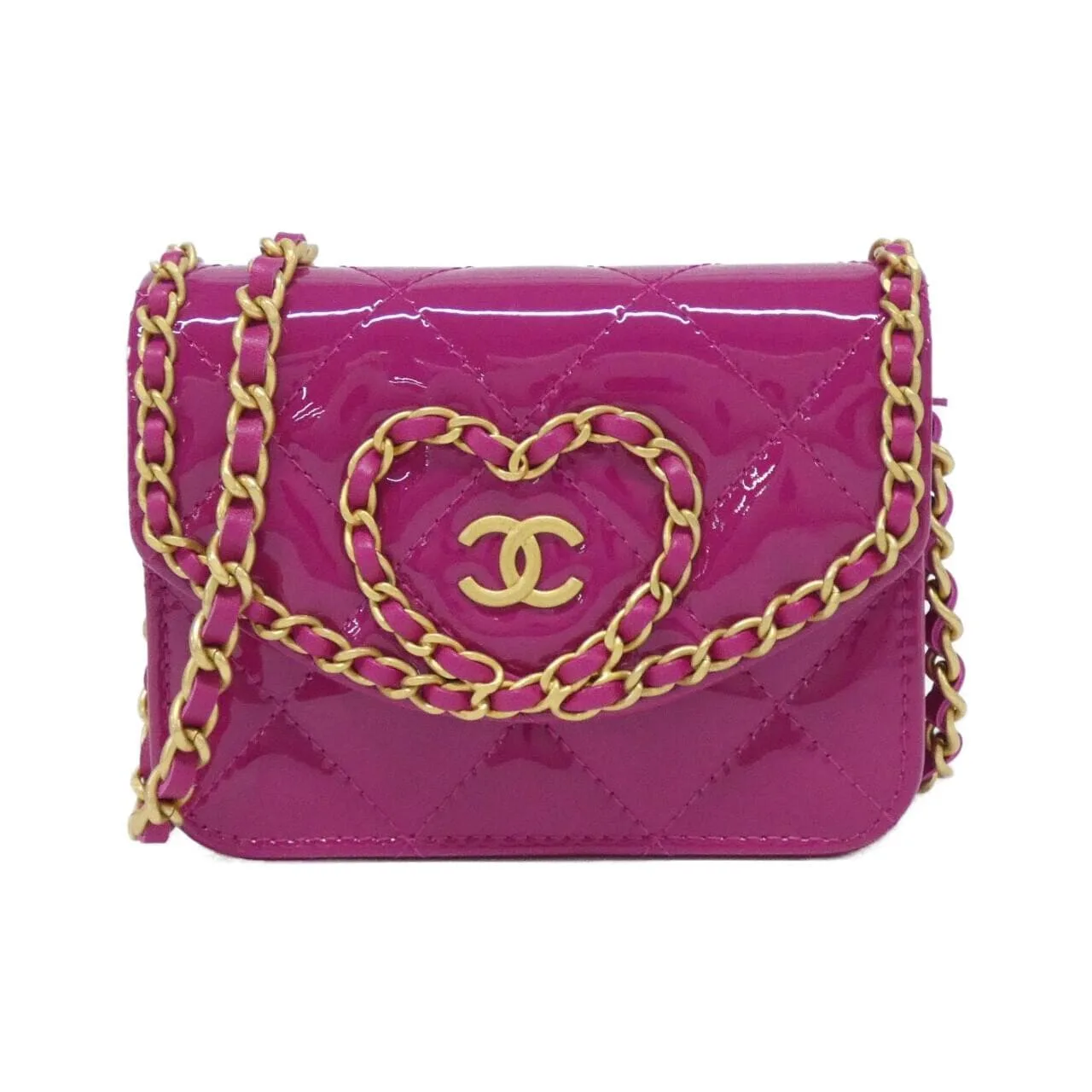 CHANEL AP4014 Wallet Patent Leather