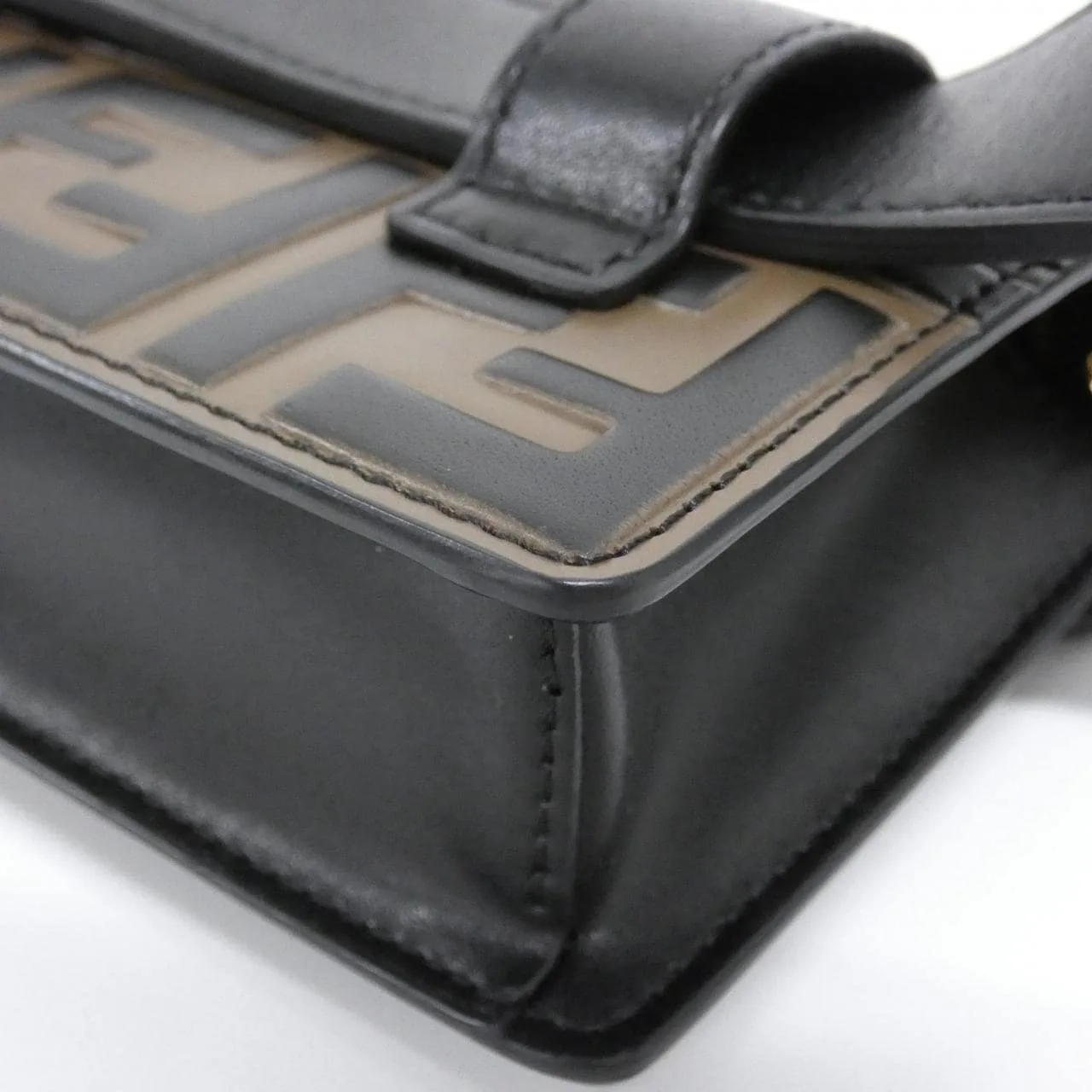 FENDI 8BM005 A3ZG Belt 黑色 中古品A - 縮圖 3