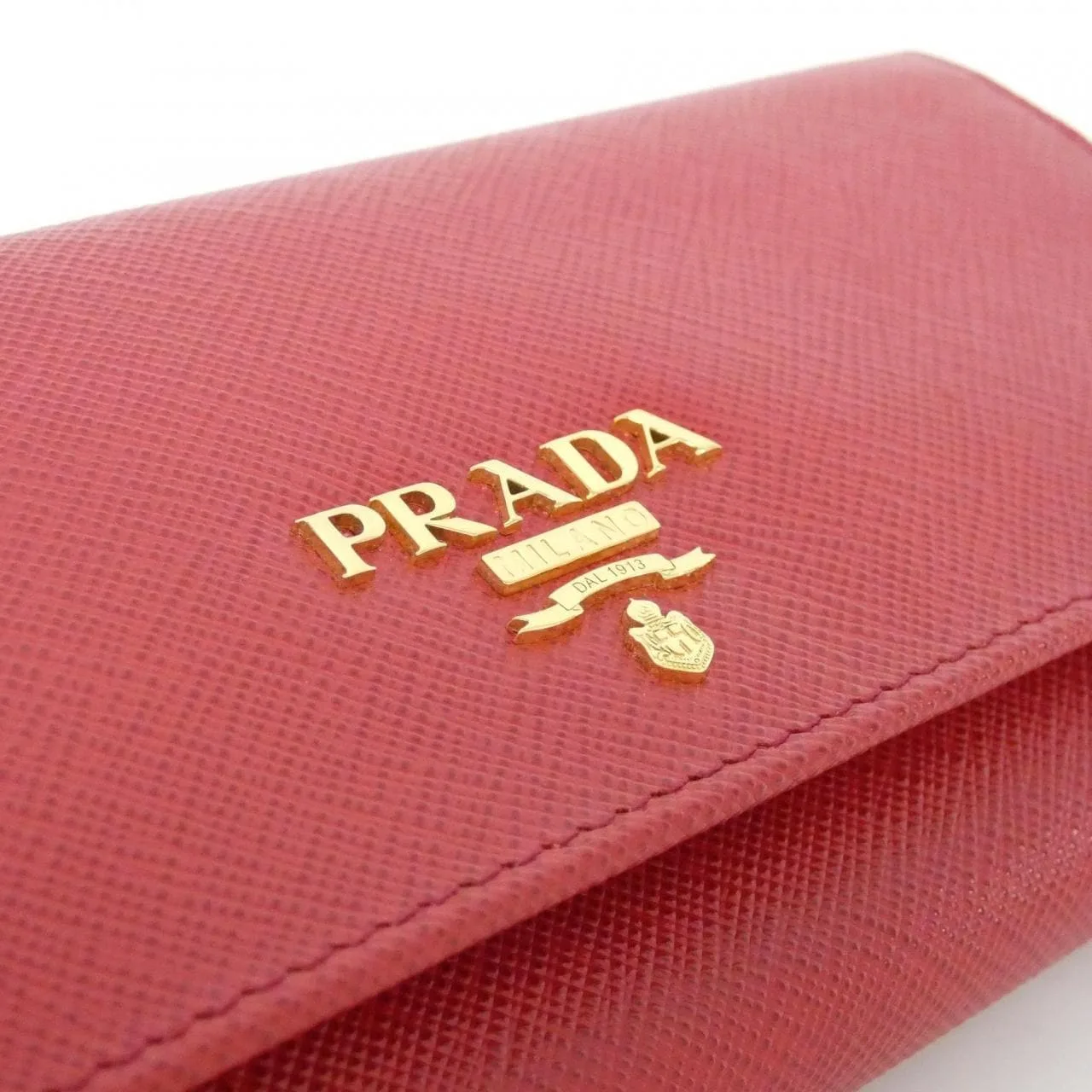 PRADA 1MH132 銀包 黑色 中古品A - 縮圖 4
