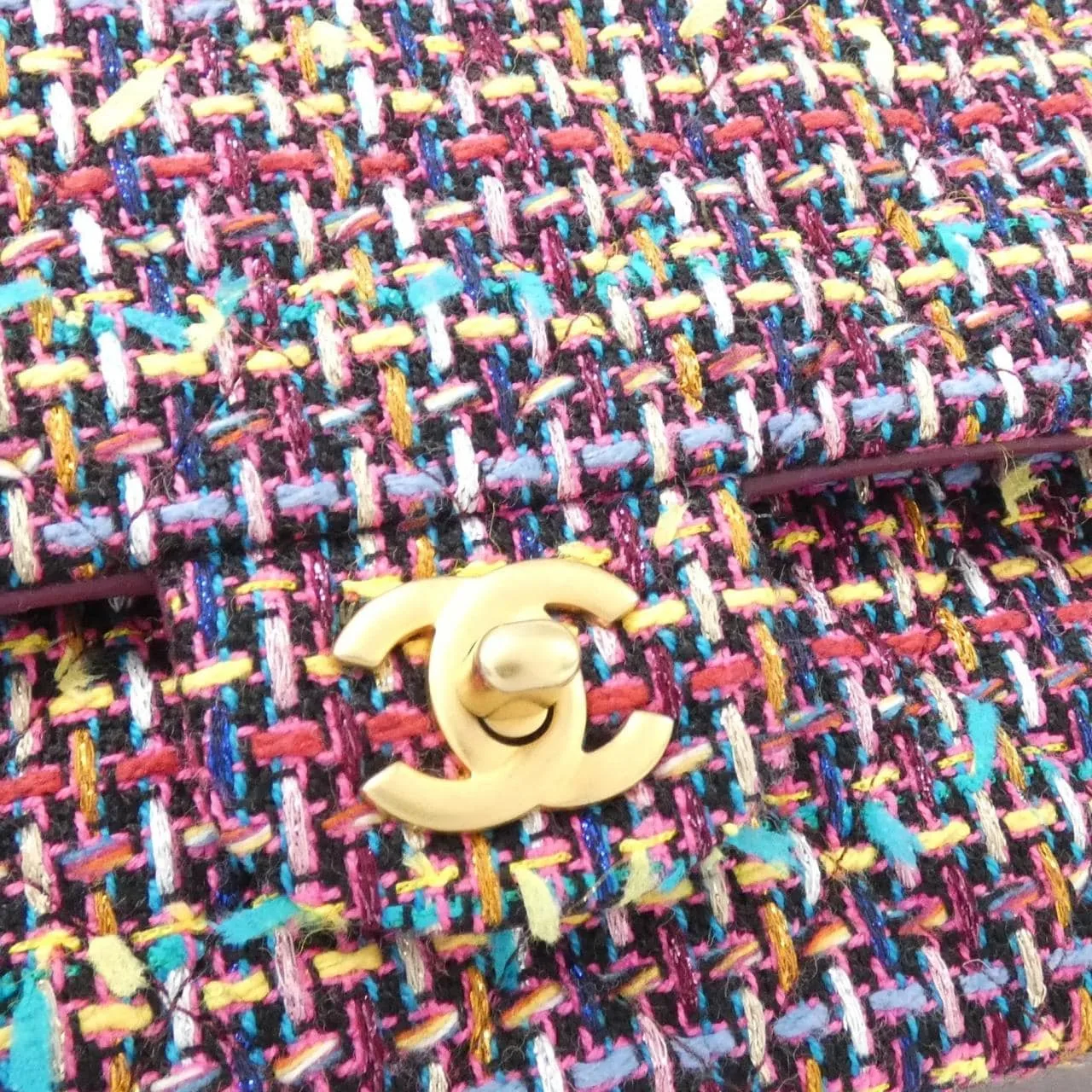 CHANEL Matelasse 1112 Shoulder Tweed 4