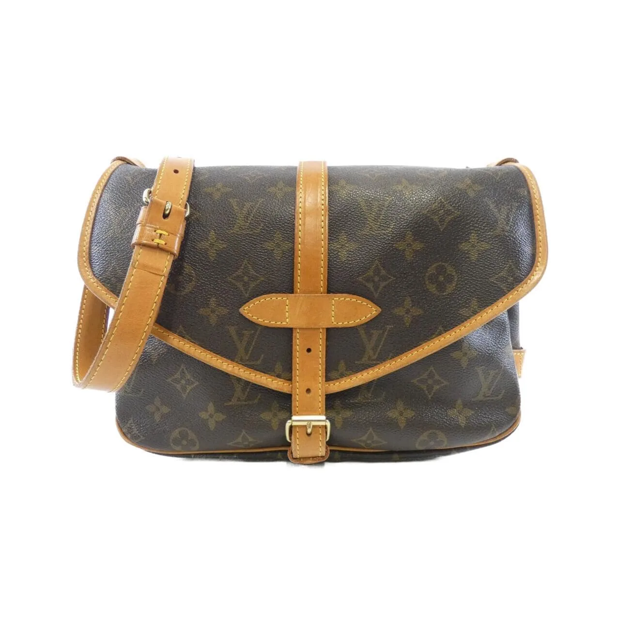 LOUIS VUITTON Saumur M42256 Shoulder Monogram